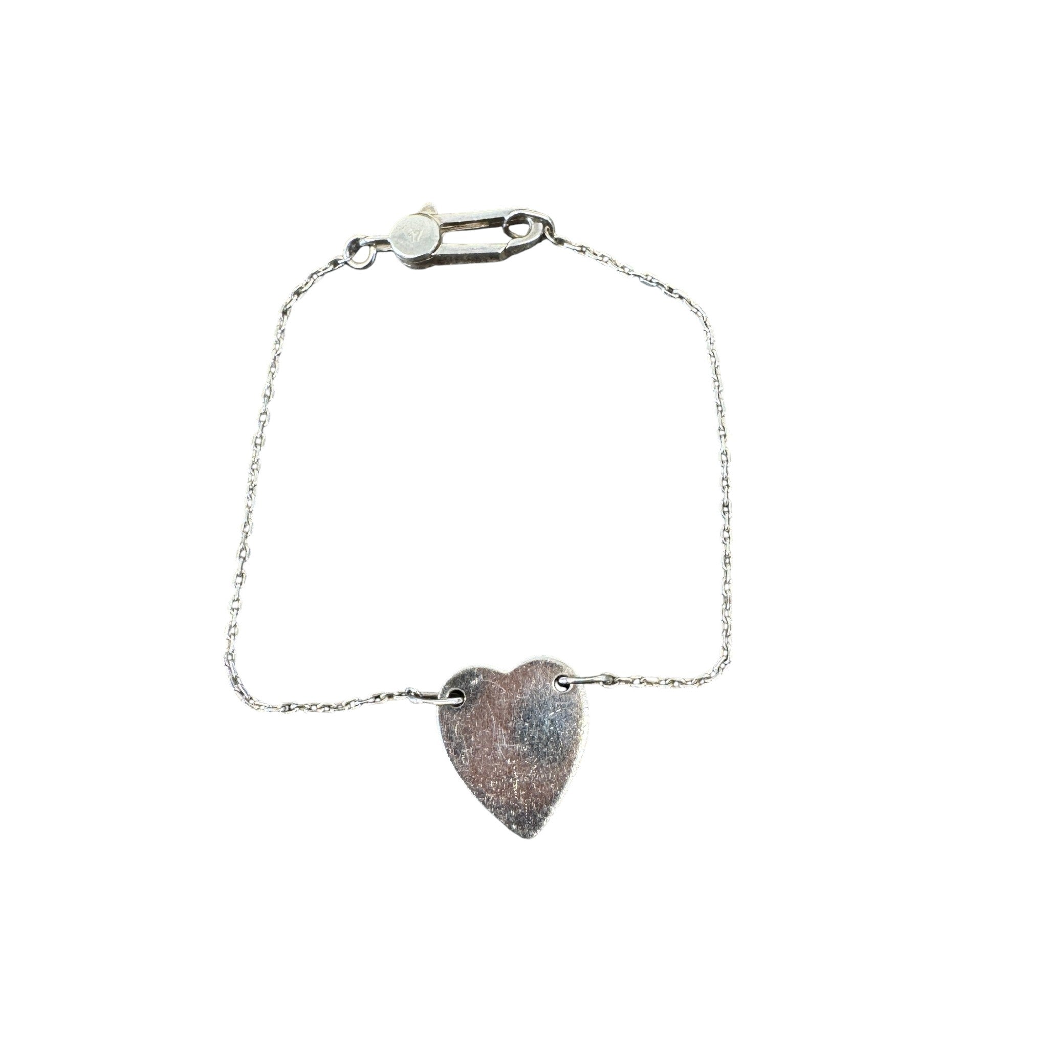 Women's Trademark Heart Bracelet Silver