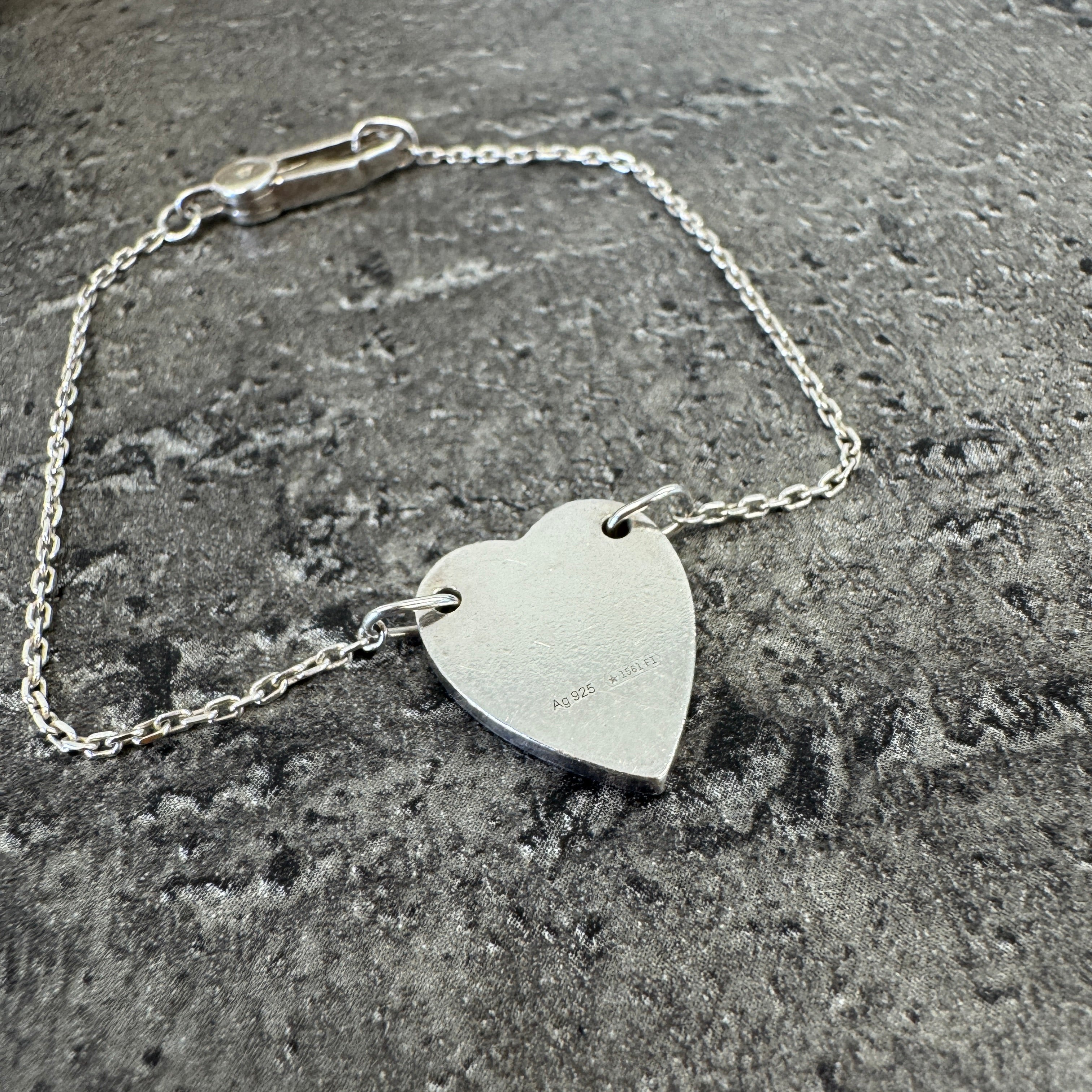 Women's Trademark Heart Bracelet Silver
