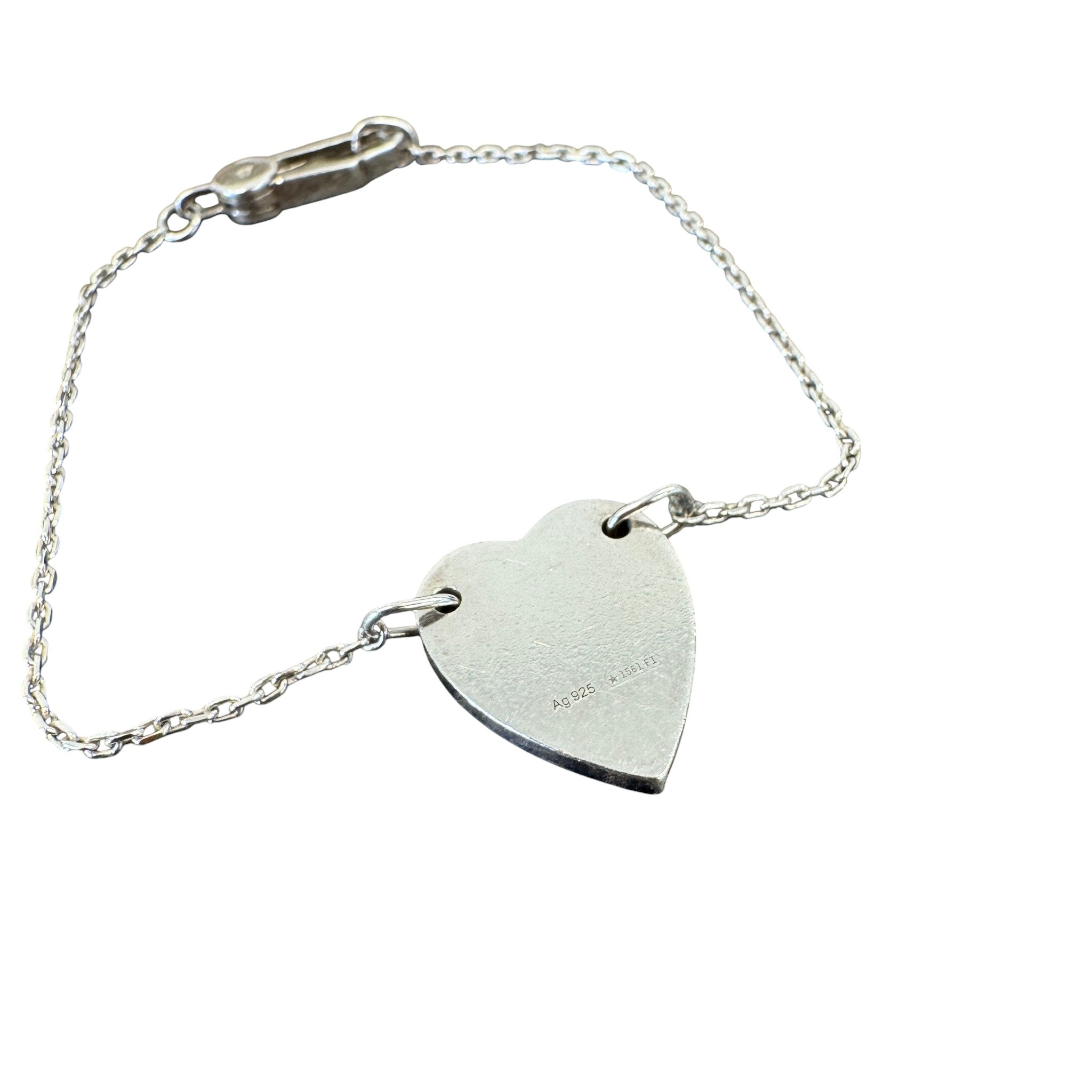 Women's Trademark Heart Bracelet Silver