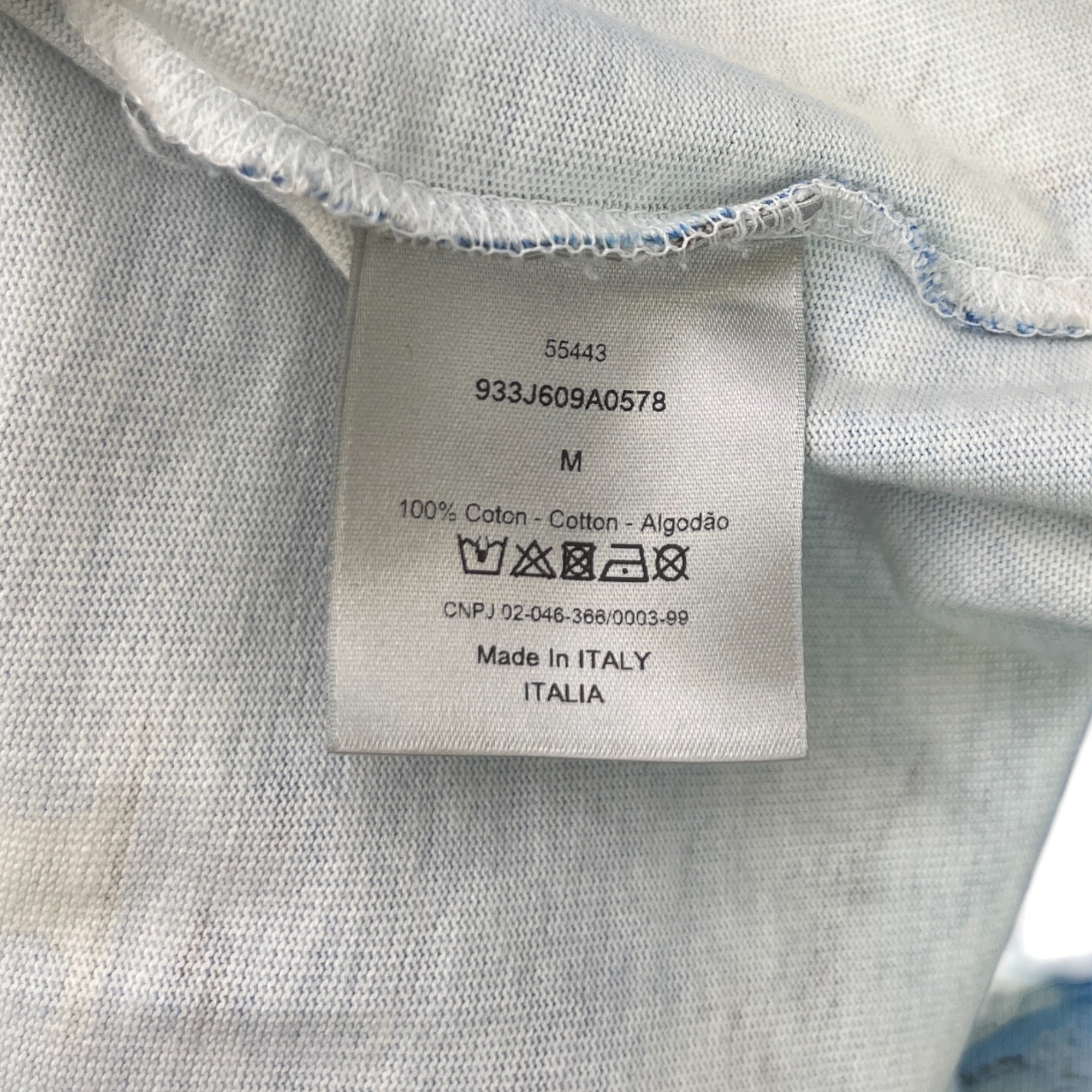 Men's X Sorayama Dolphin Print T-Shirt Blue Size M