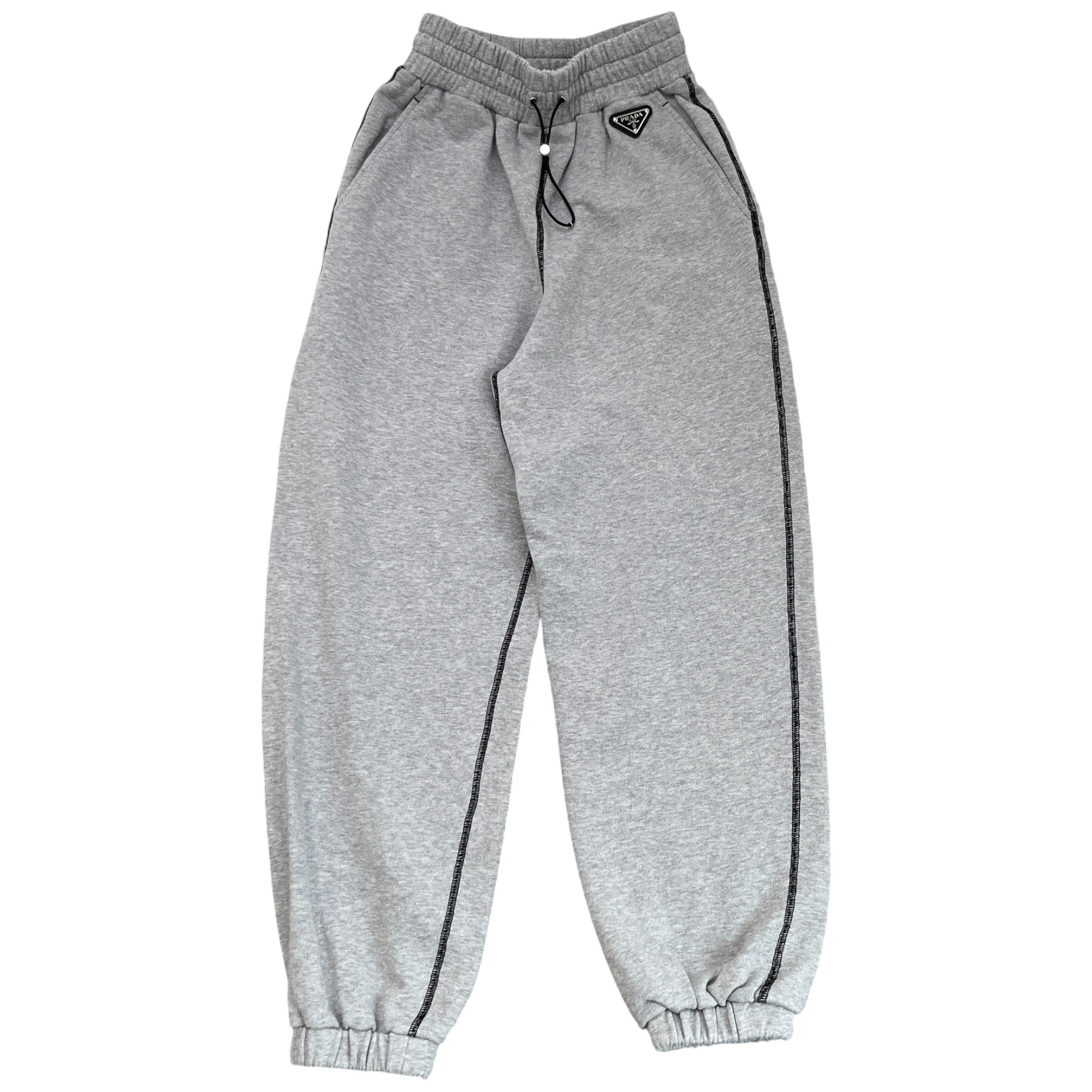 Women's Plaque Logo Full Tracksuit Grey Size S