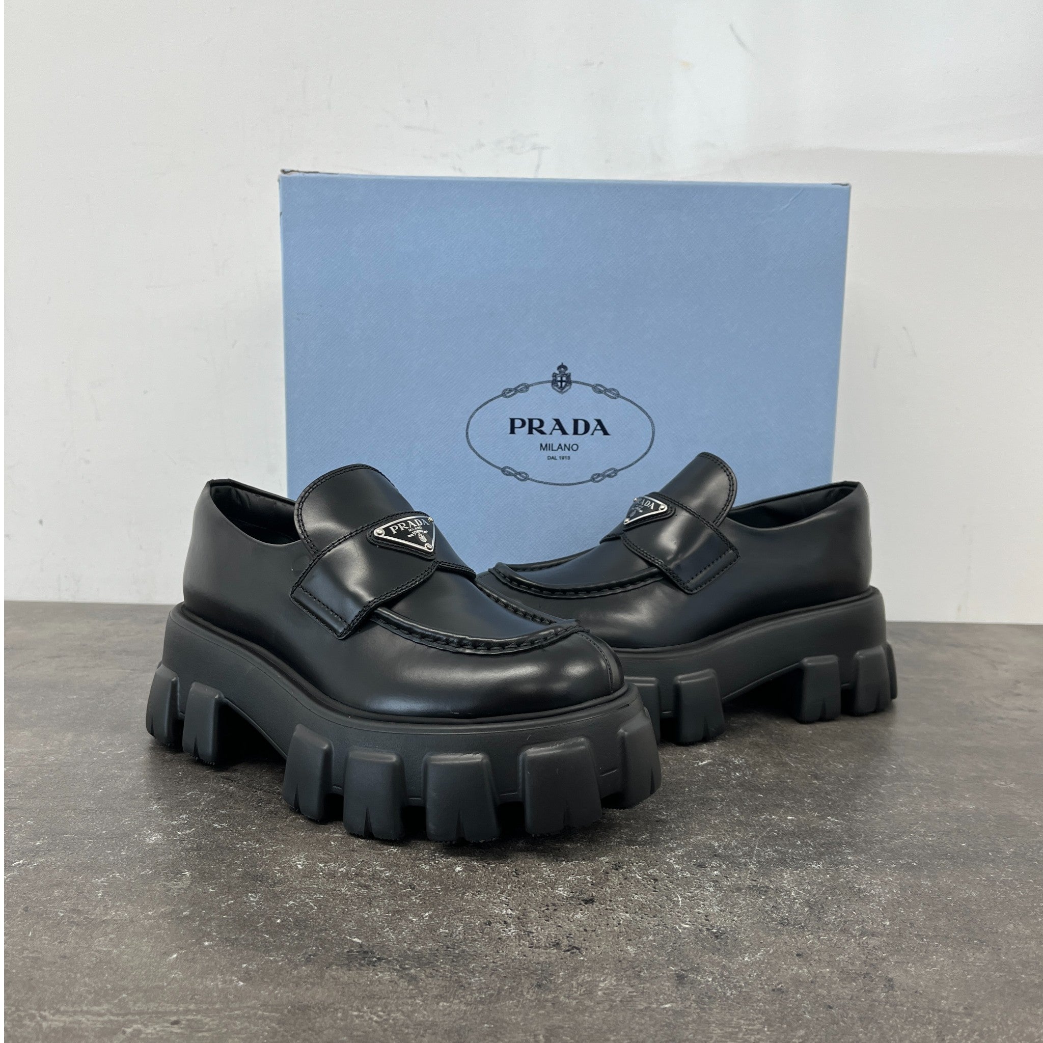 Women's Monolith Platform Loafers Black Size EU 38 / UK 5