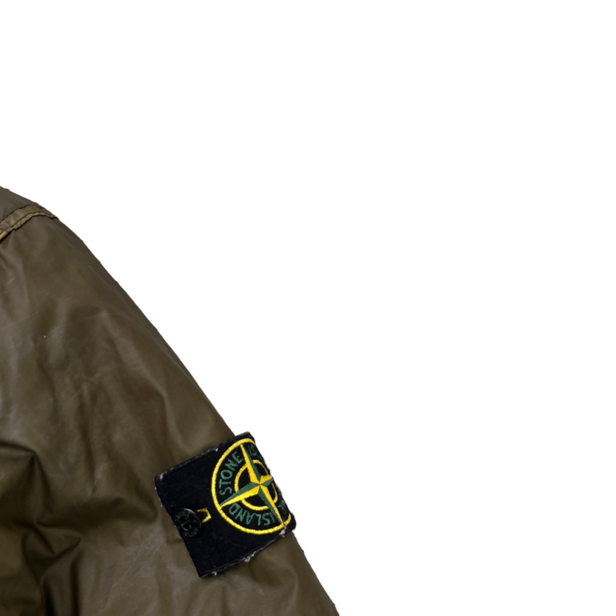 Men's Applique Logo Jacket Khaki Size L