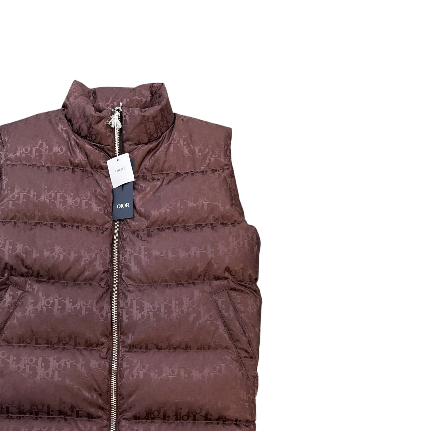 Men's Oblique Gilet Burgundy Size IT 54 / XXL