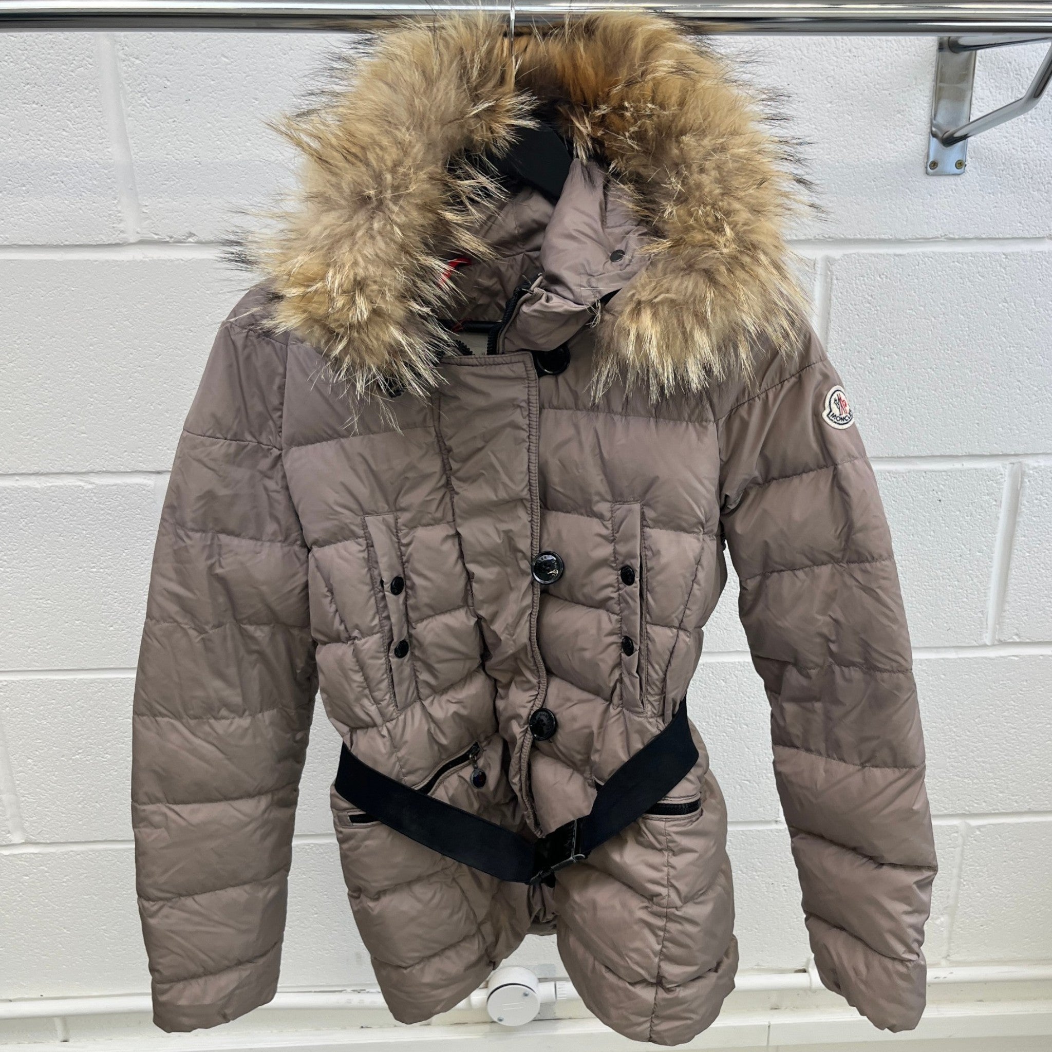 Women's Gene Down Jacket Grey Size 3 / UK 14
