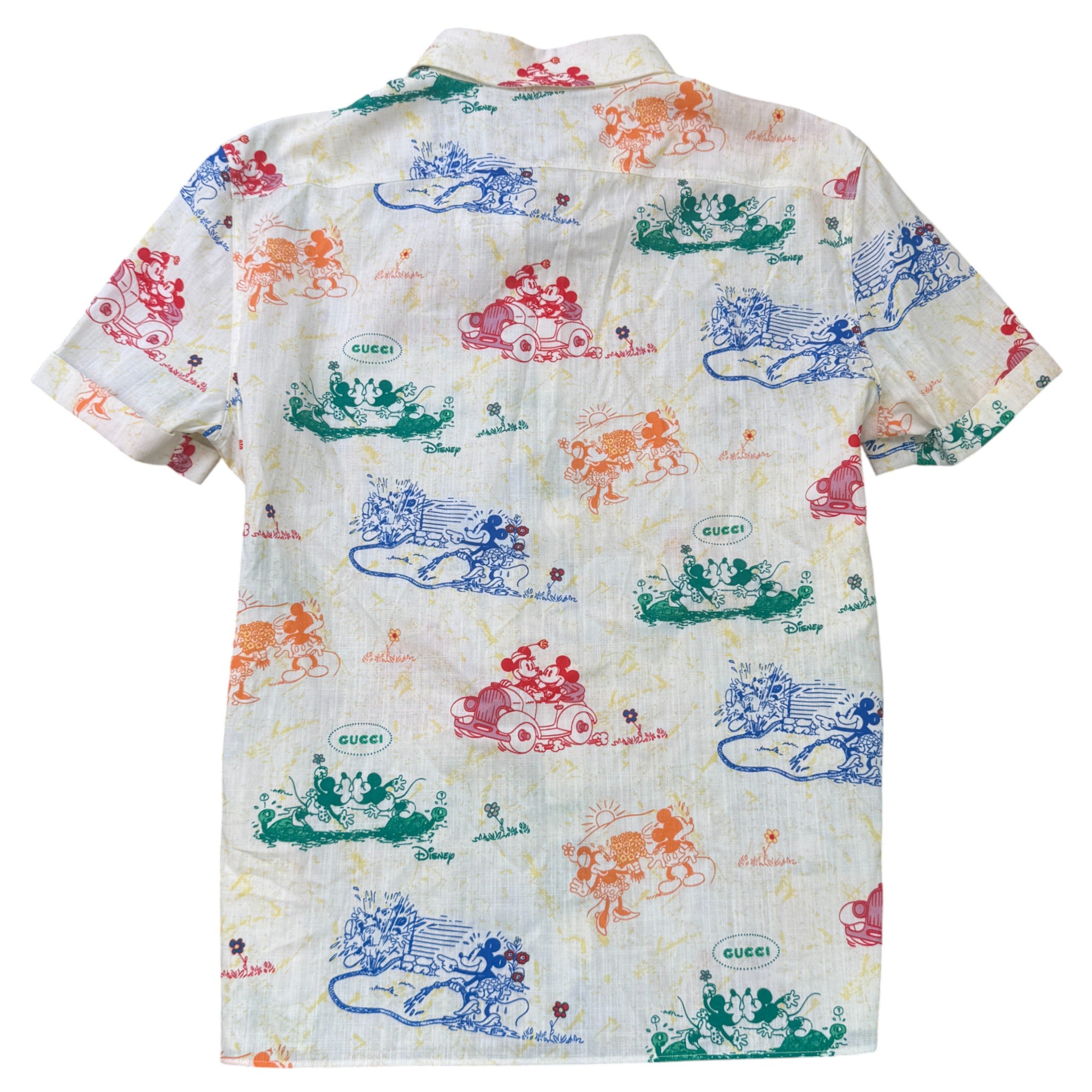 Men's X Disney Mickey & Minnie Print OverShirt Multi-Coloured Size IT 56 / UK XXXL