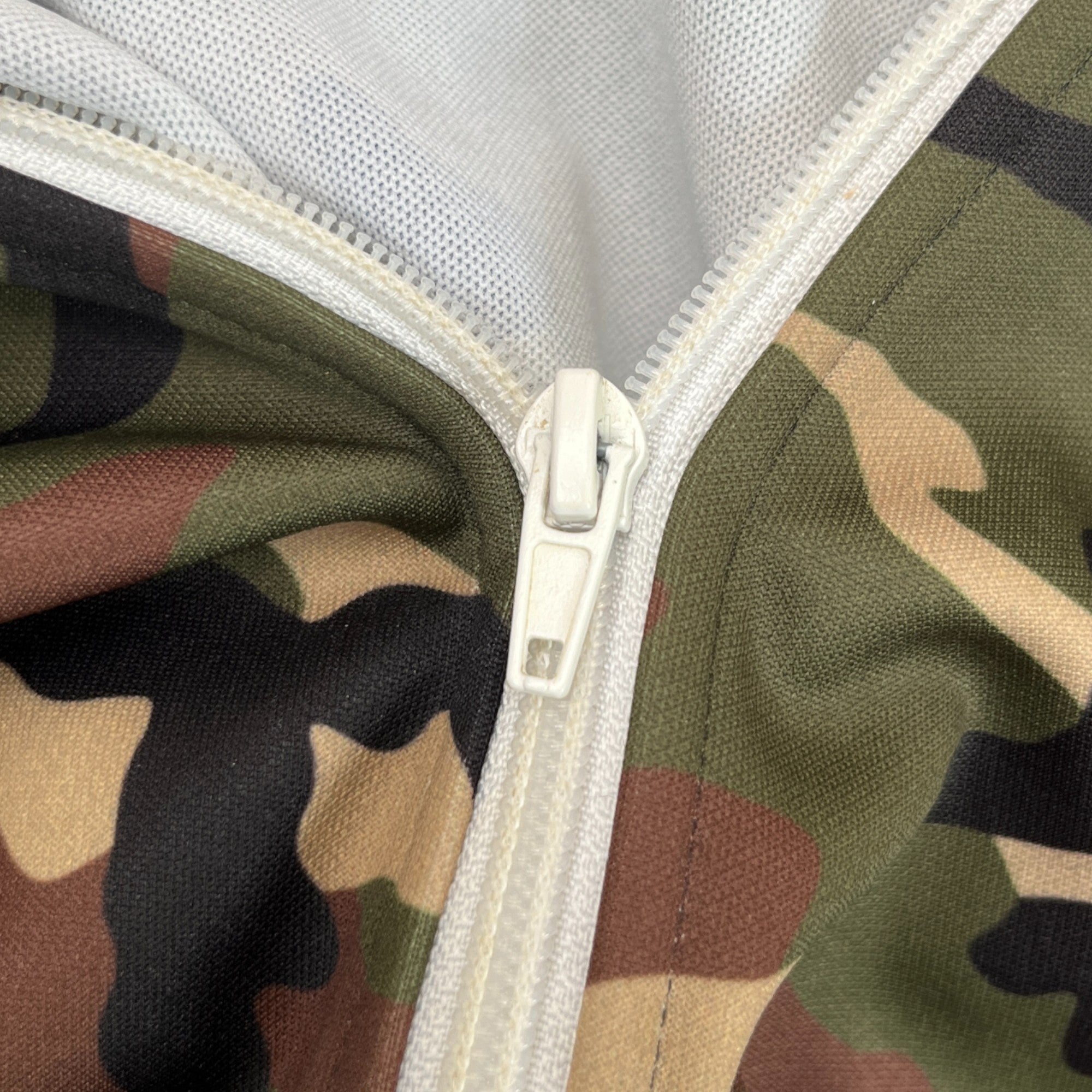 Men's Camo Logo Print Track Jacket Multi-Coloured Size L