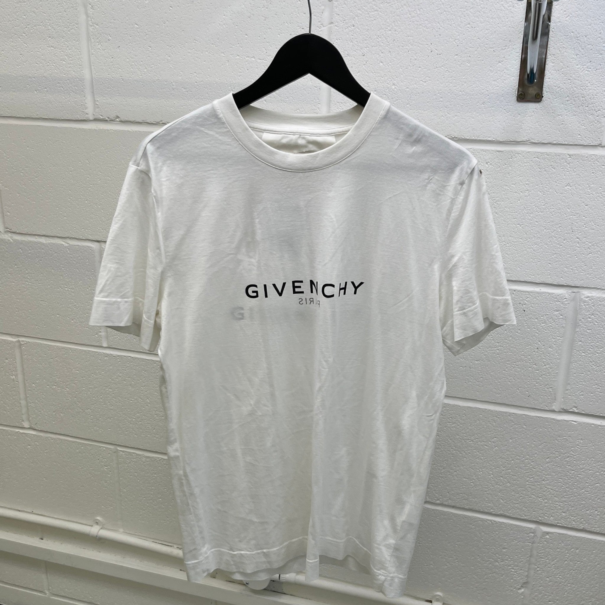Men's Logo Print T-Shirt White Size M