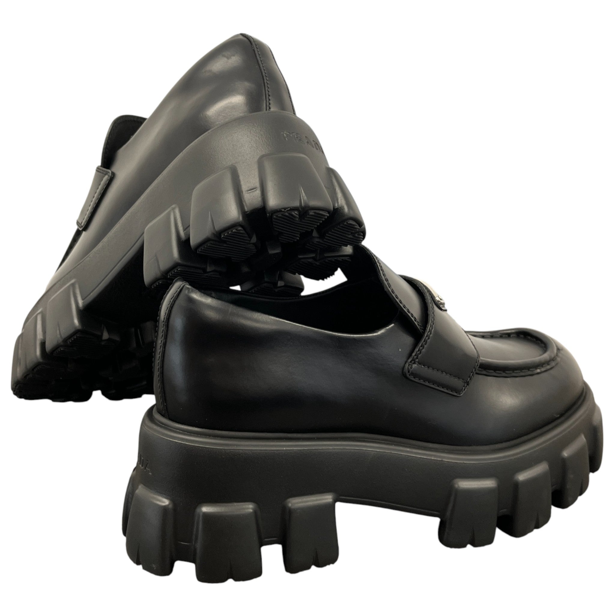 Women's Monolith Platform Loafers Black Size EU 38 / UK 5