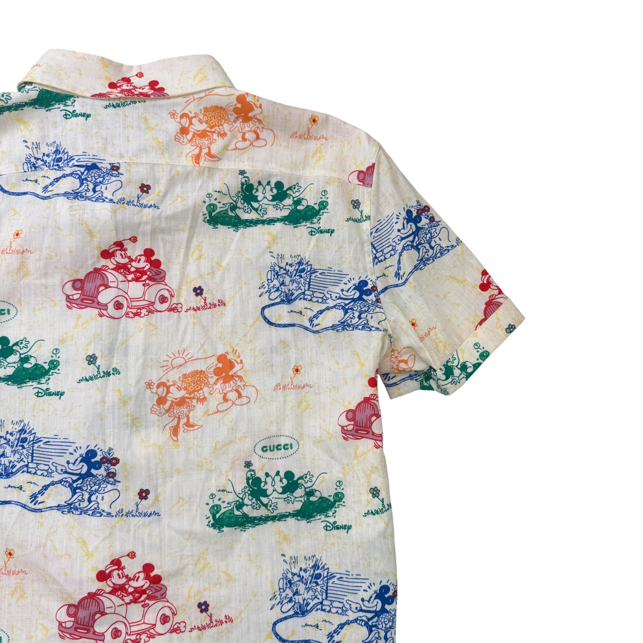 Men's X Disney Mickey & Minnie Print OverShirt Multi-Coloured Size IT 56 / UK XXXL