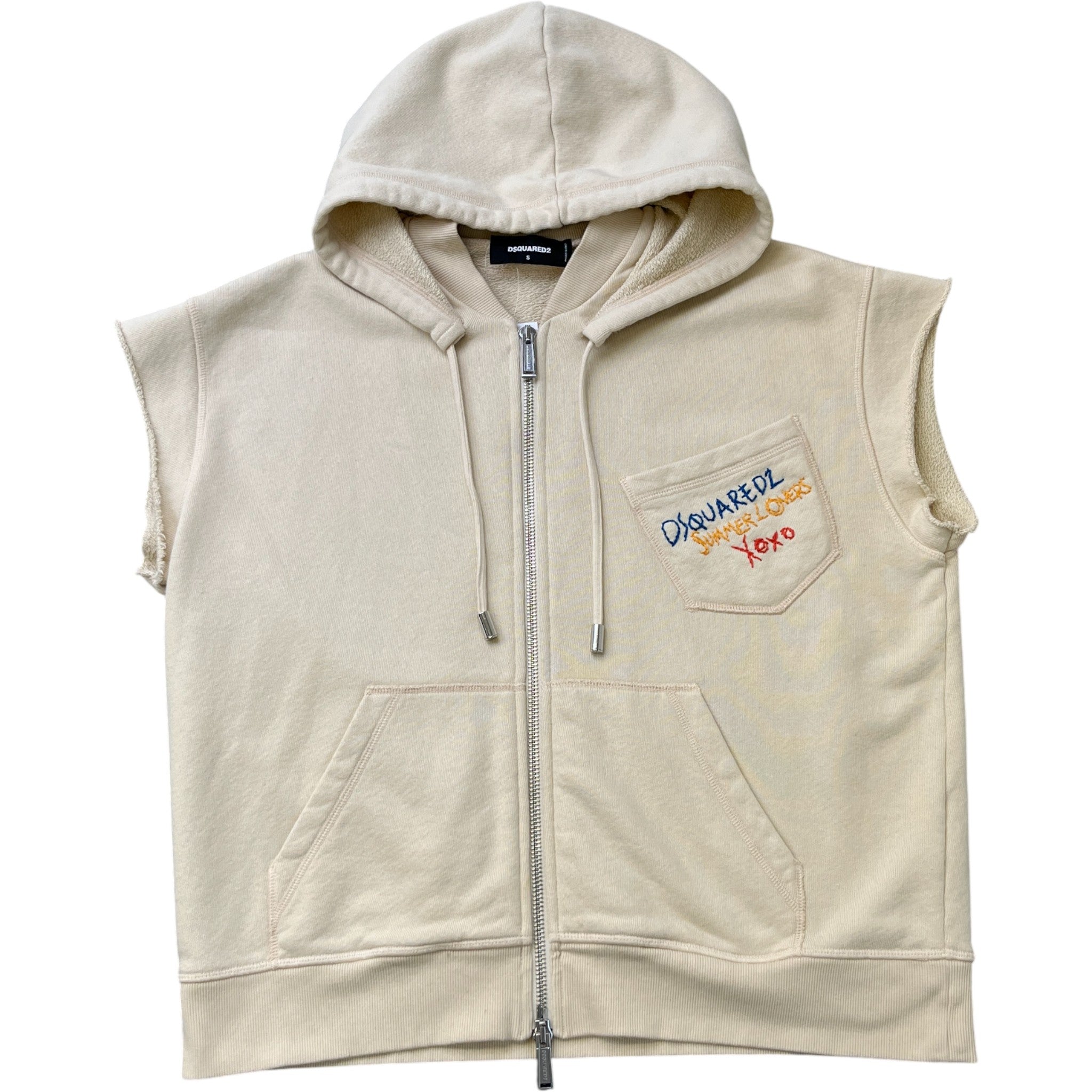 Men's Natural Adriana Fit Hoodie Beige Size S