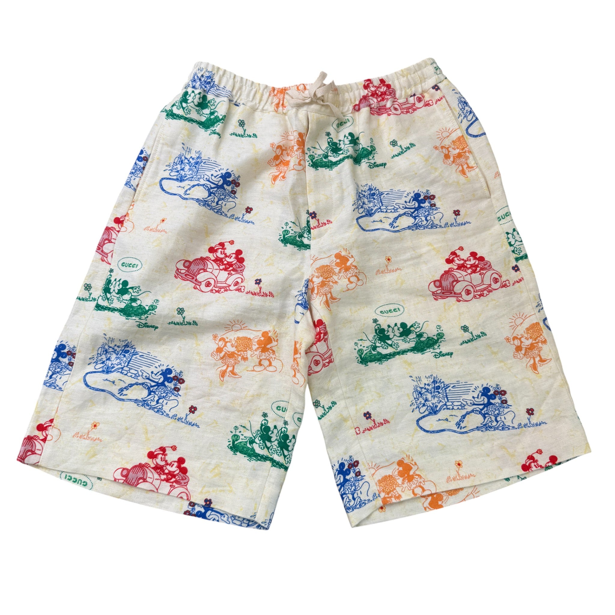 Men's X Disney Mickey & Minnie Print Shorts Multi-Coloured Size IT 50 / UK 34