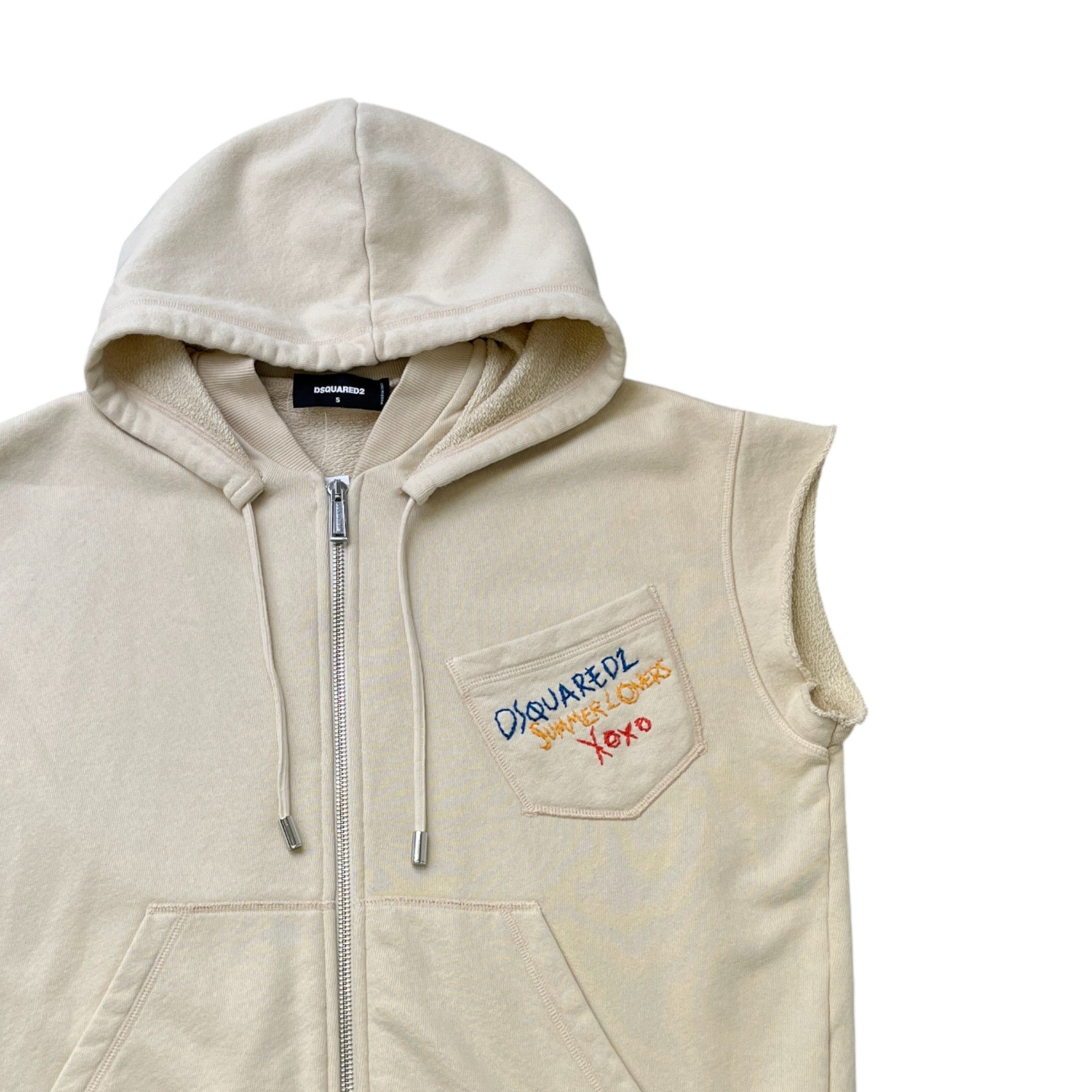 Men's Natural Adriana Fit Hoodie Beige Size S