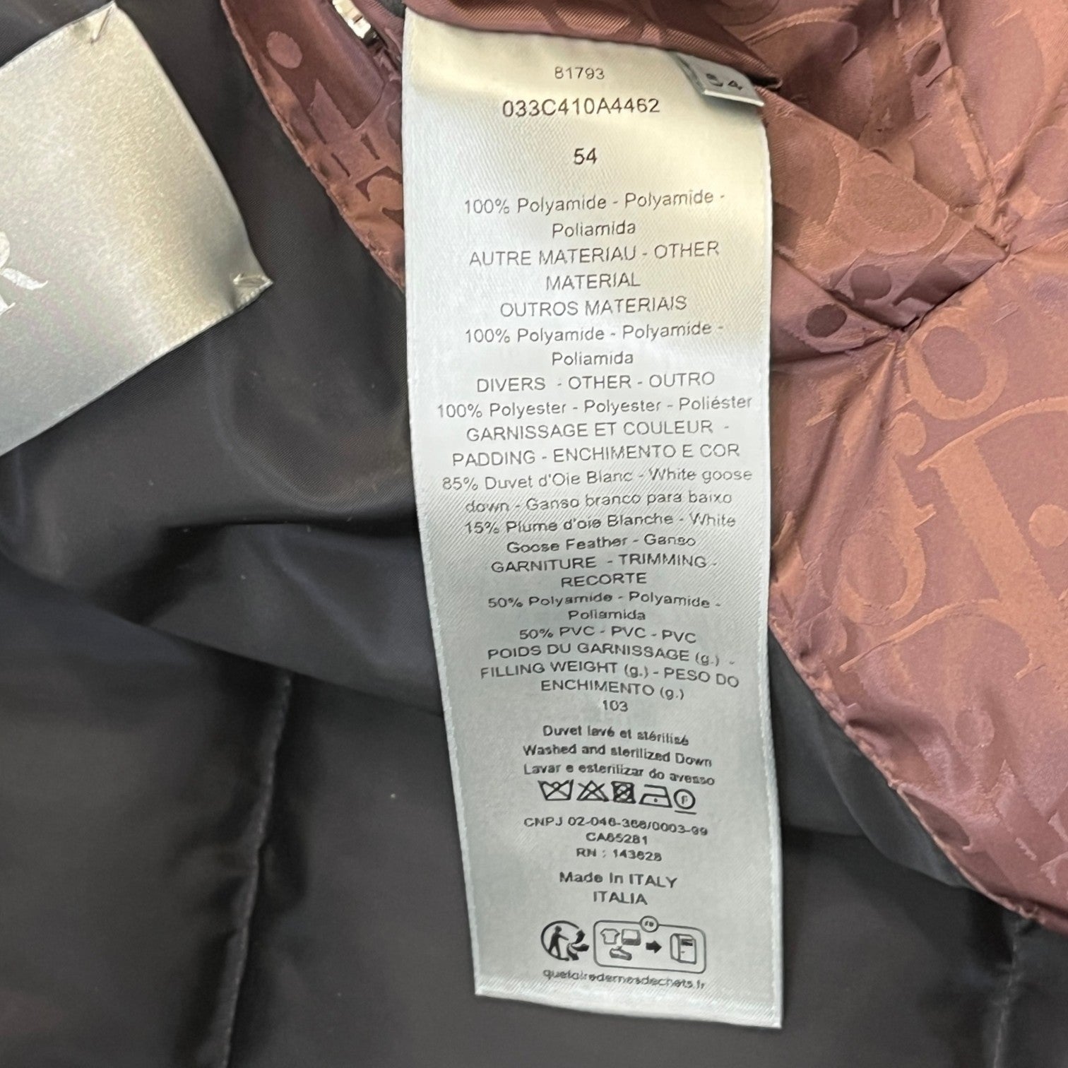 Men's Oblique Gilet Burgundy Size IT 54 / XXL