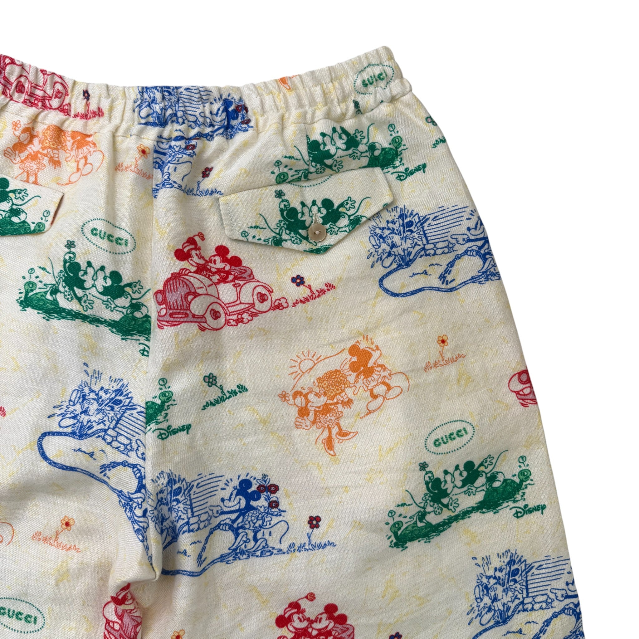 Men's X Disney Mickey & Minnie Print Shorts Multi-Coloured Size IT 50 / UK 34