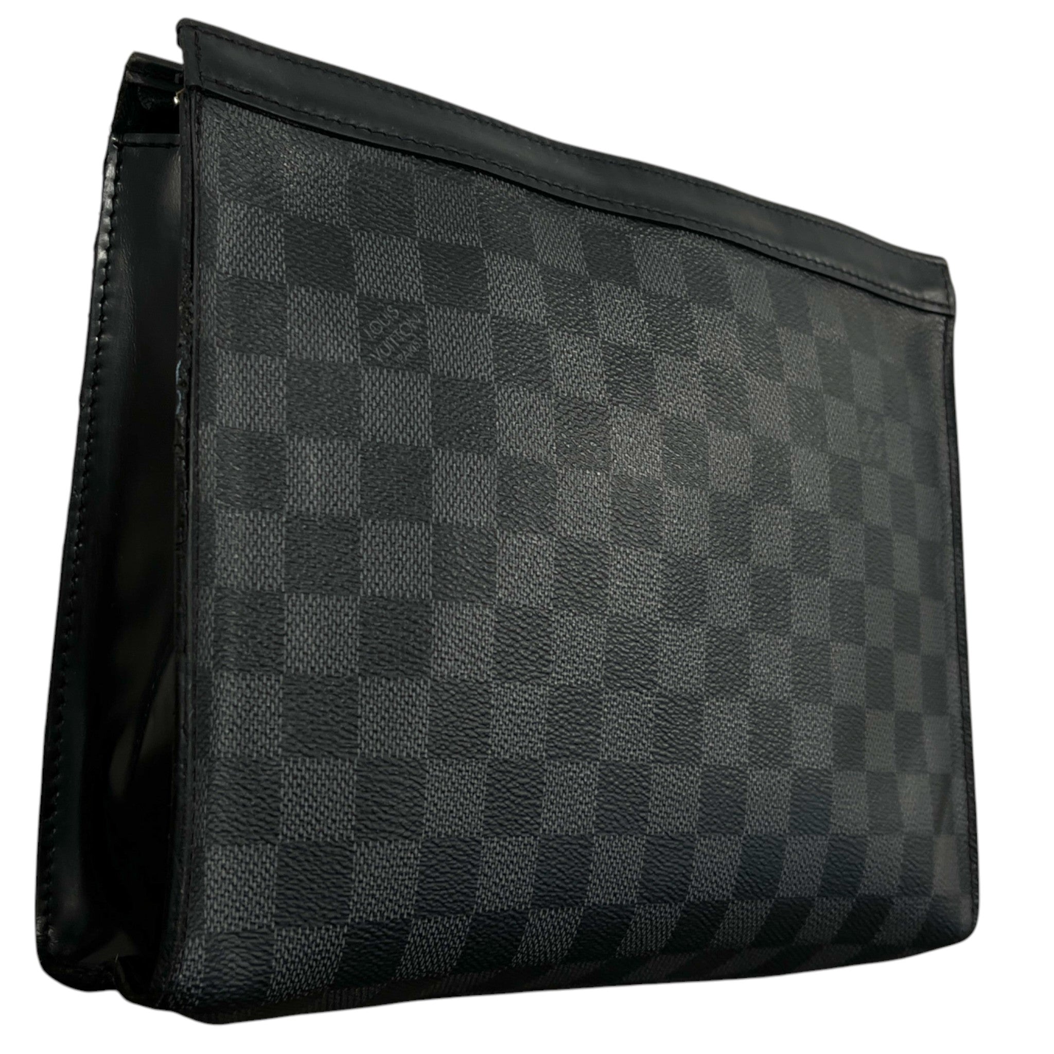 Men's Damier Graphite Pochette Voyage Mm Pouch Grey