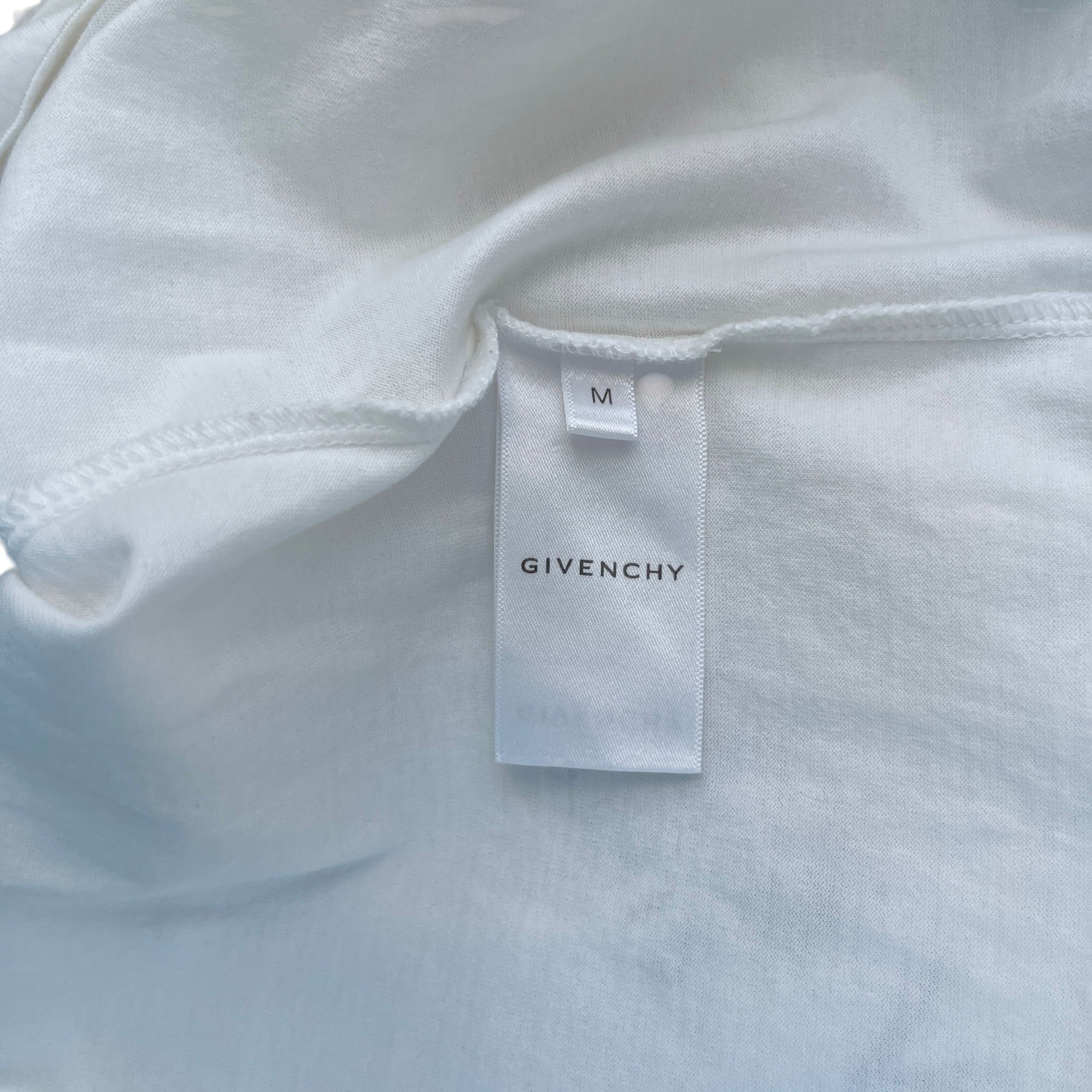Men's Logo Print T-Shirt White Size M