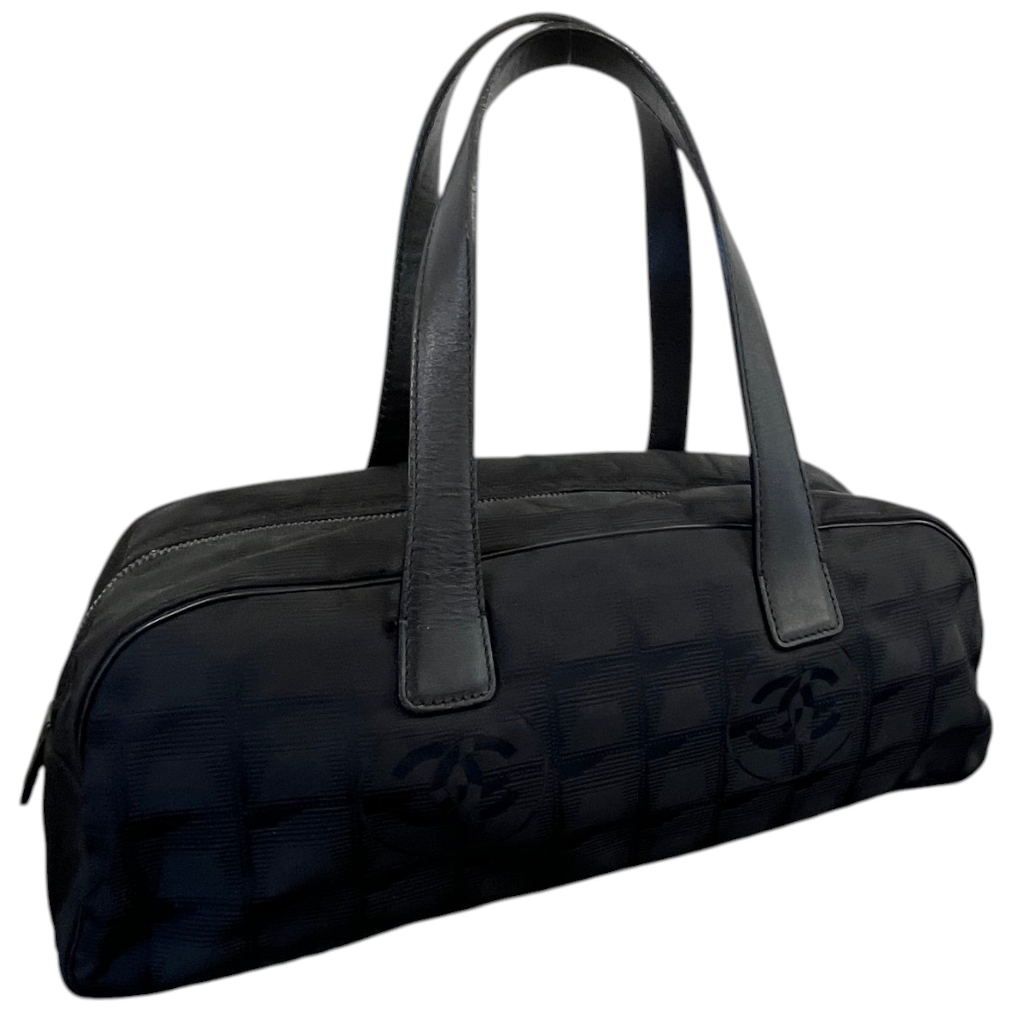 Women's Travel Line Mini Boston Handbag Black