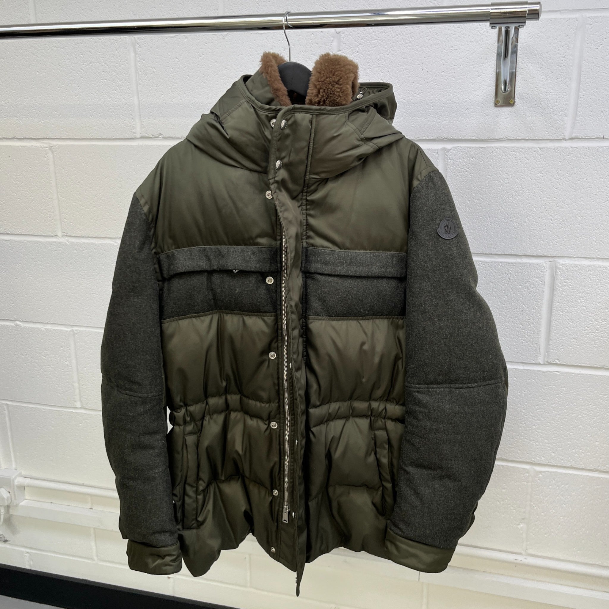 Men's Olivier Down Jacket Khaki Size 6 / XXXL