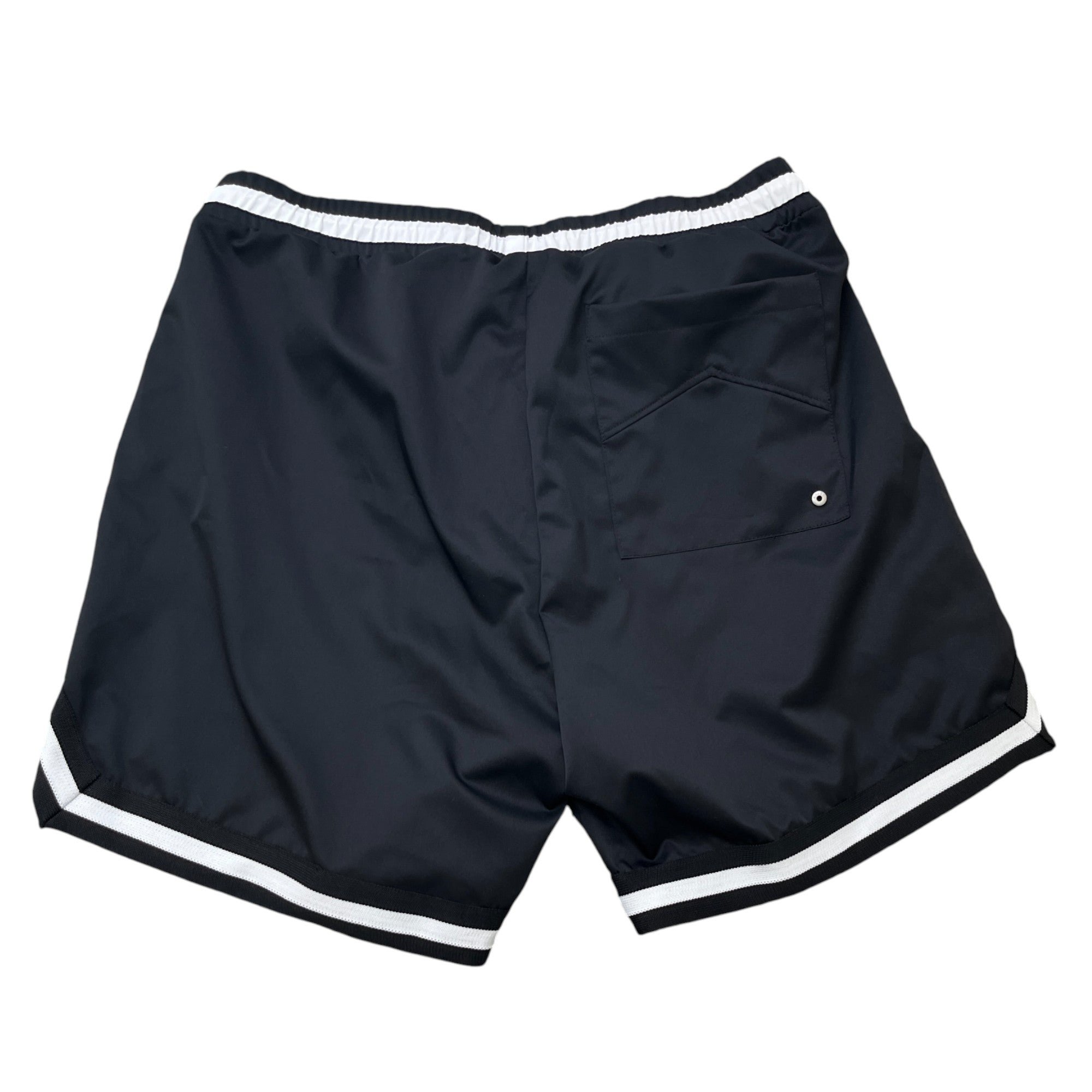 Men's Logo Print Swim Shorts Black Size XL