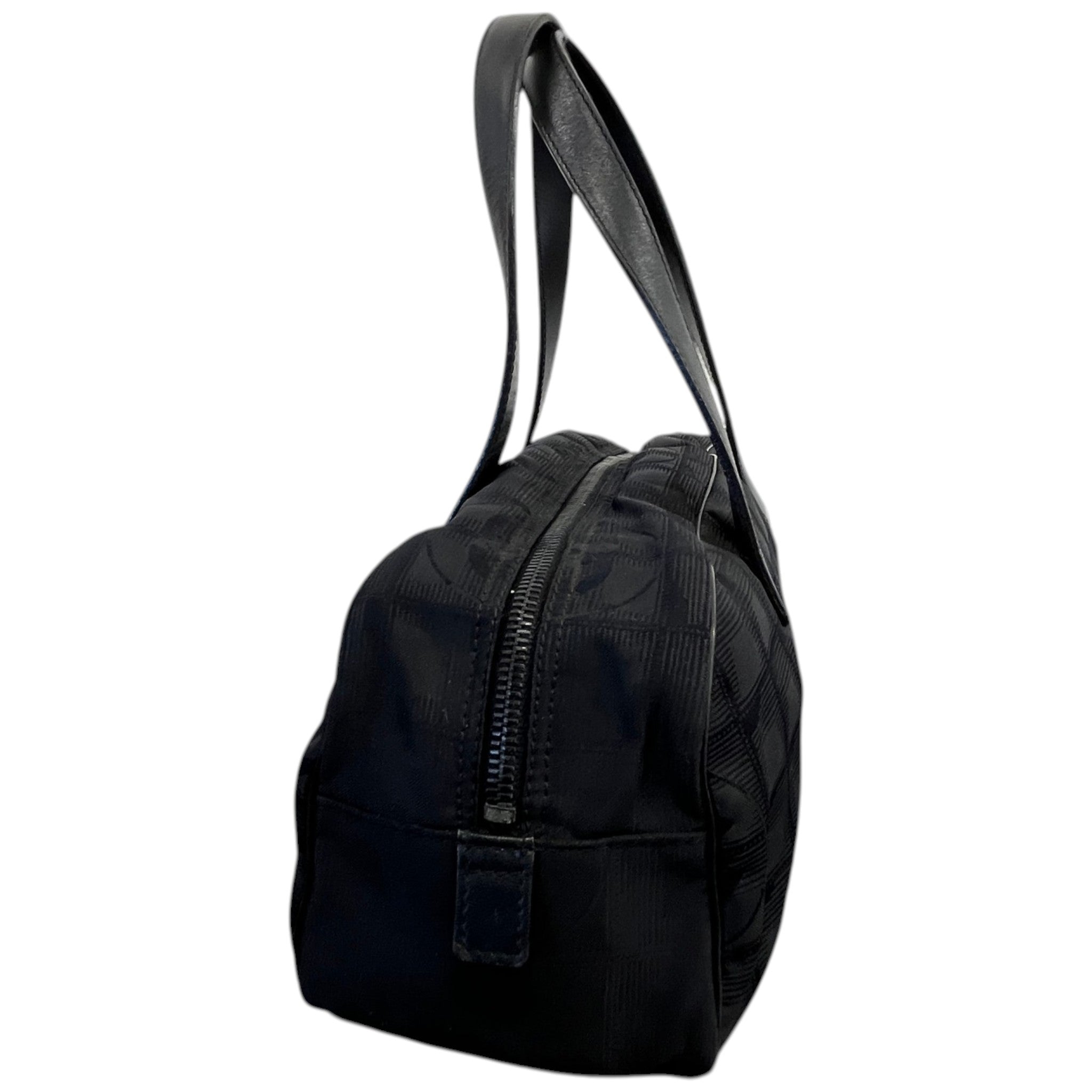 Women's Travel Line Mini Boston Handbag Black