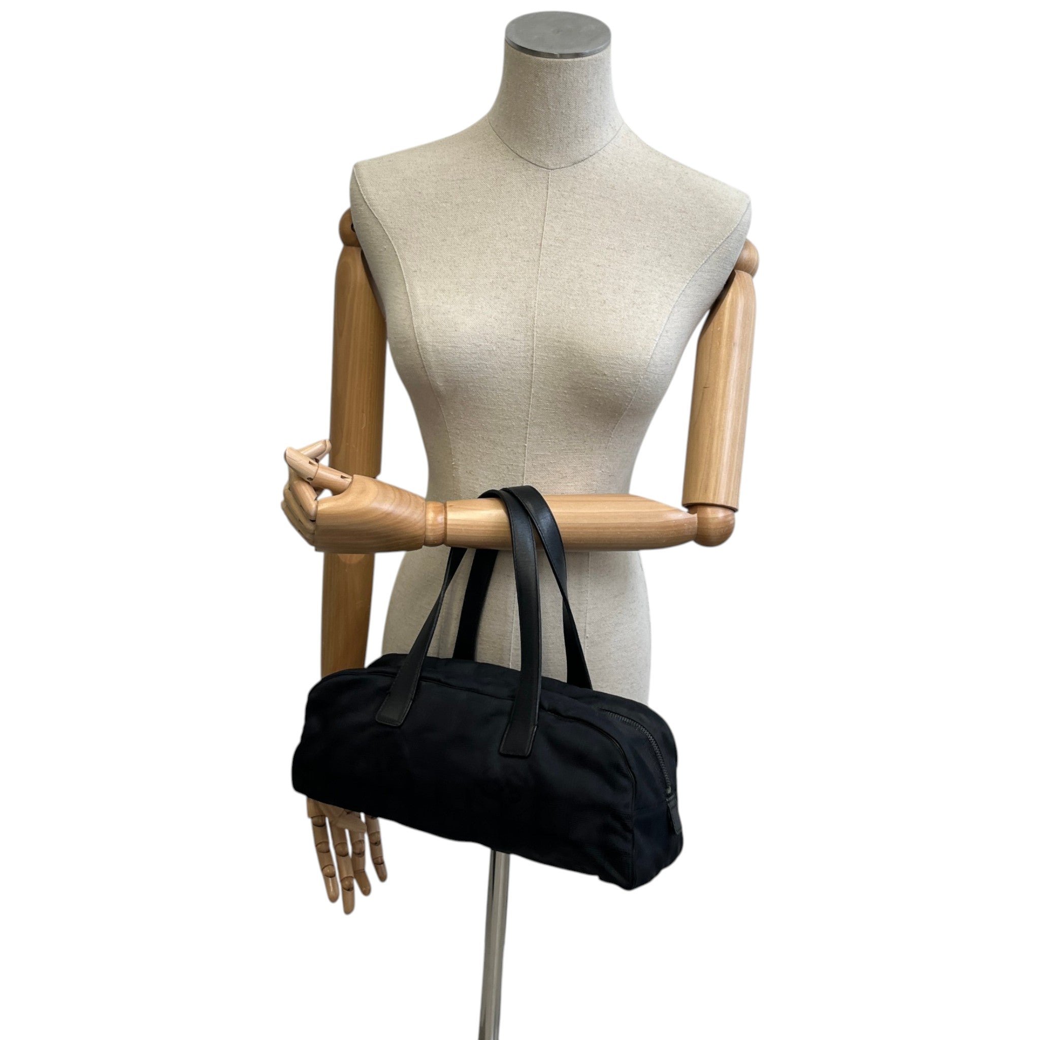Women's Travel Line Mini Boston Handbag Black
