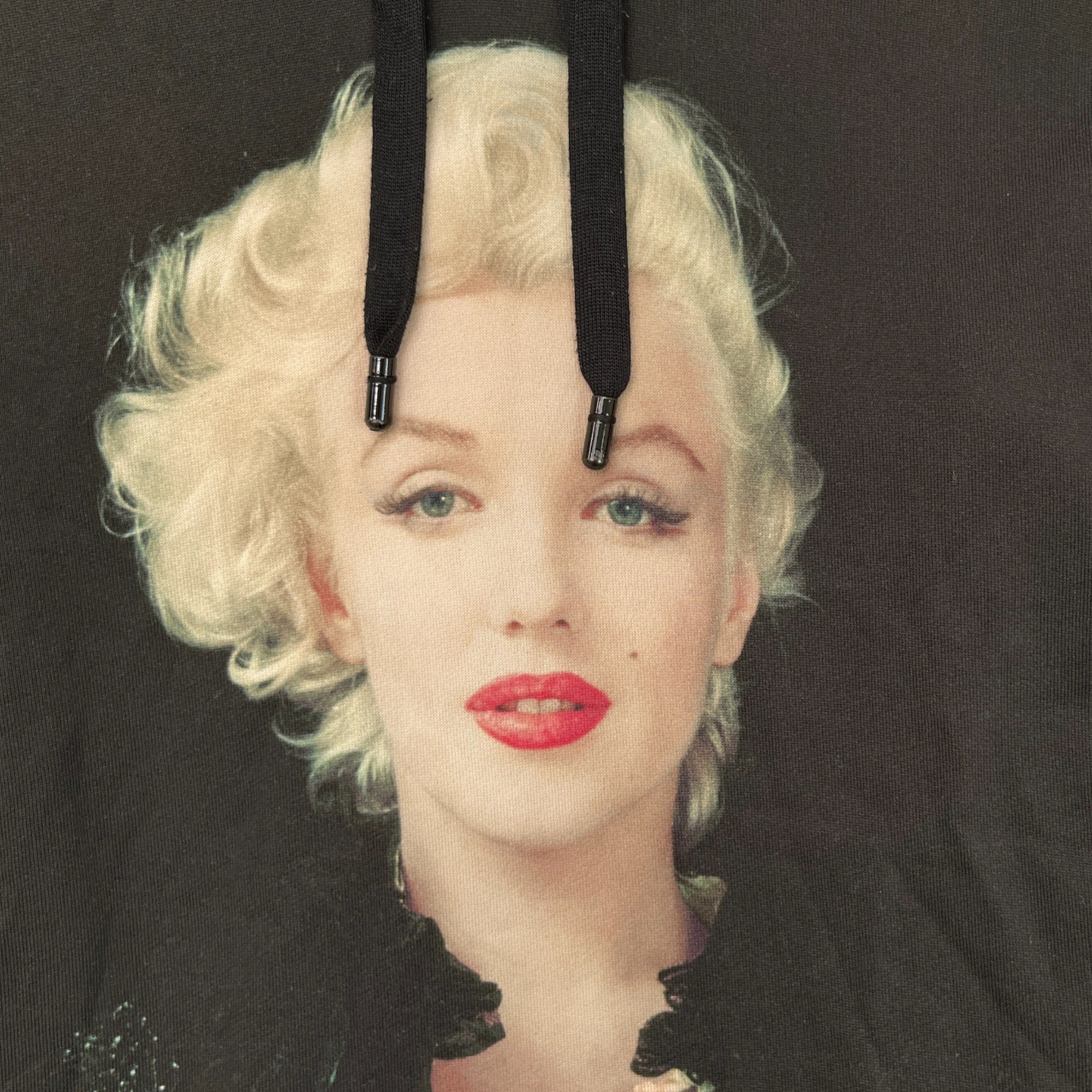 Women's Marilyn Monroe Graphic It 38 Uk 6 Hoodie Black Size S