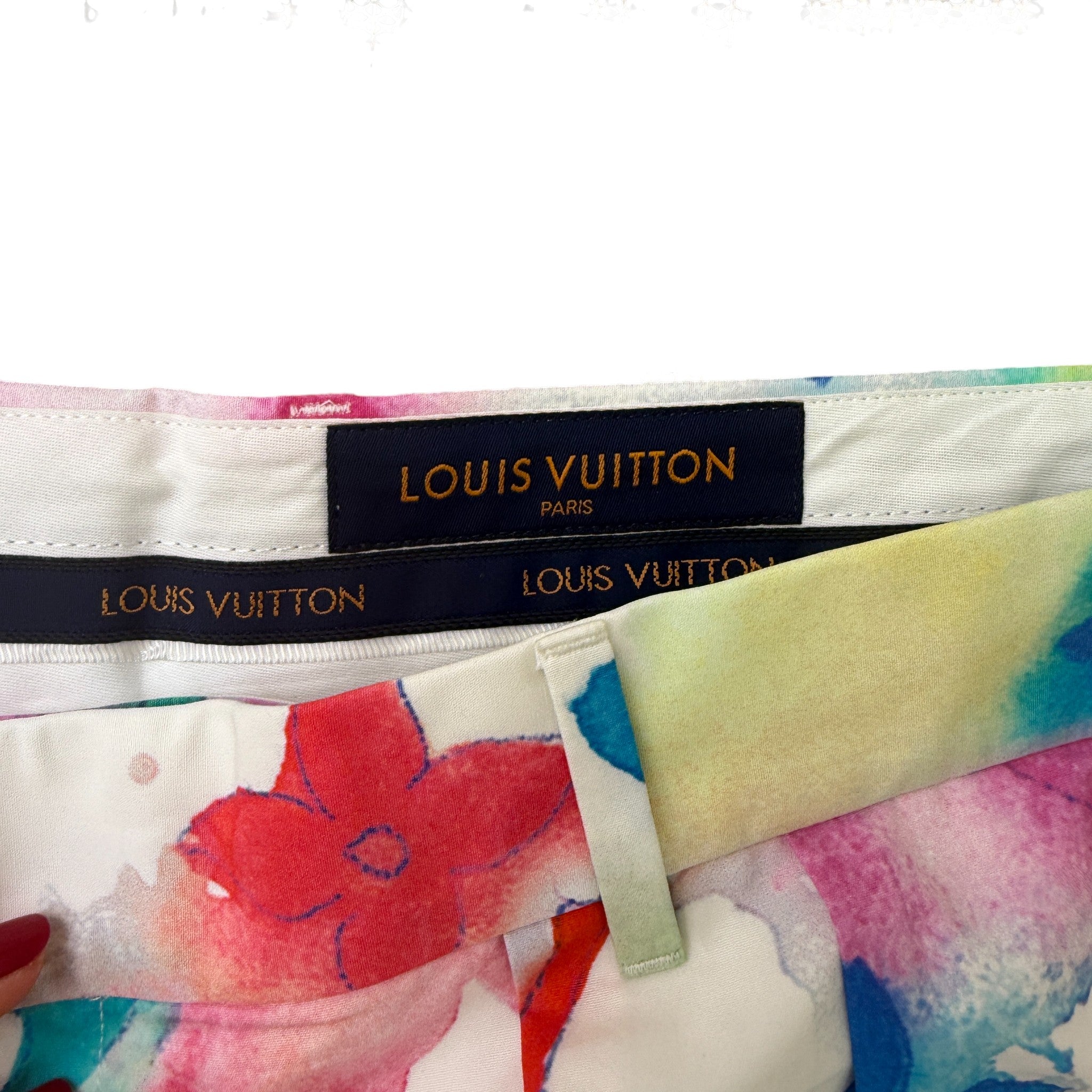 Men's Watercolor Monogram Shorts Multi-Coloured Size IT 46 / UK 30