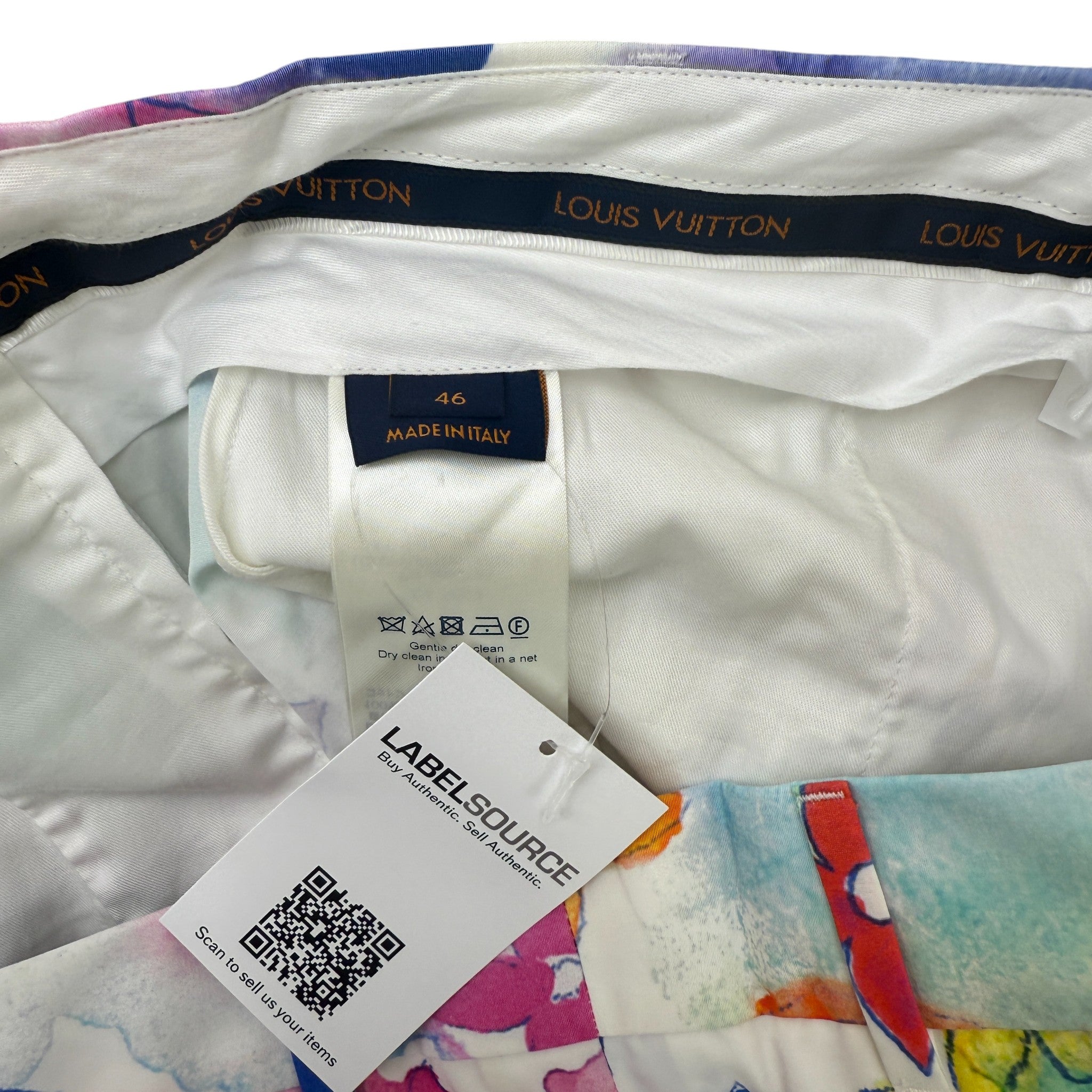 Men's Watercolor Monogram Shorts Multi-Coloured Size IT 46 / UK 30