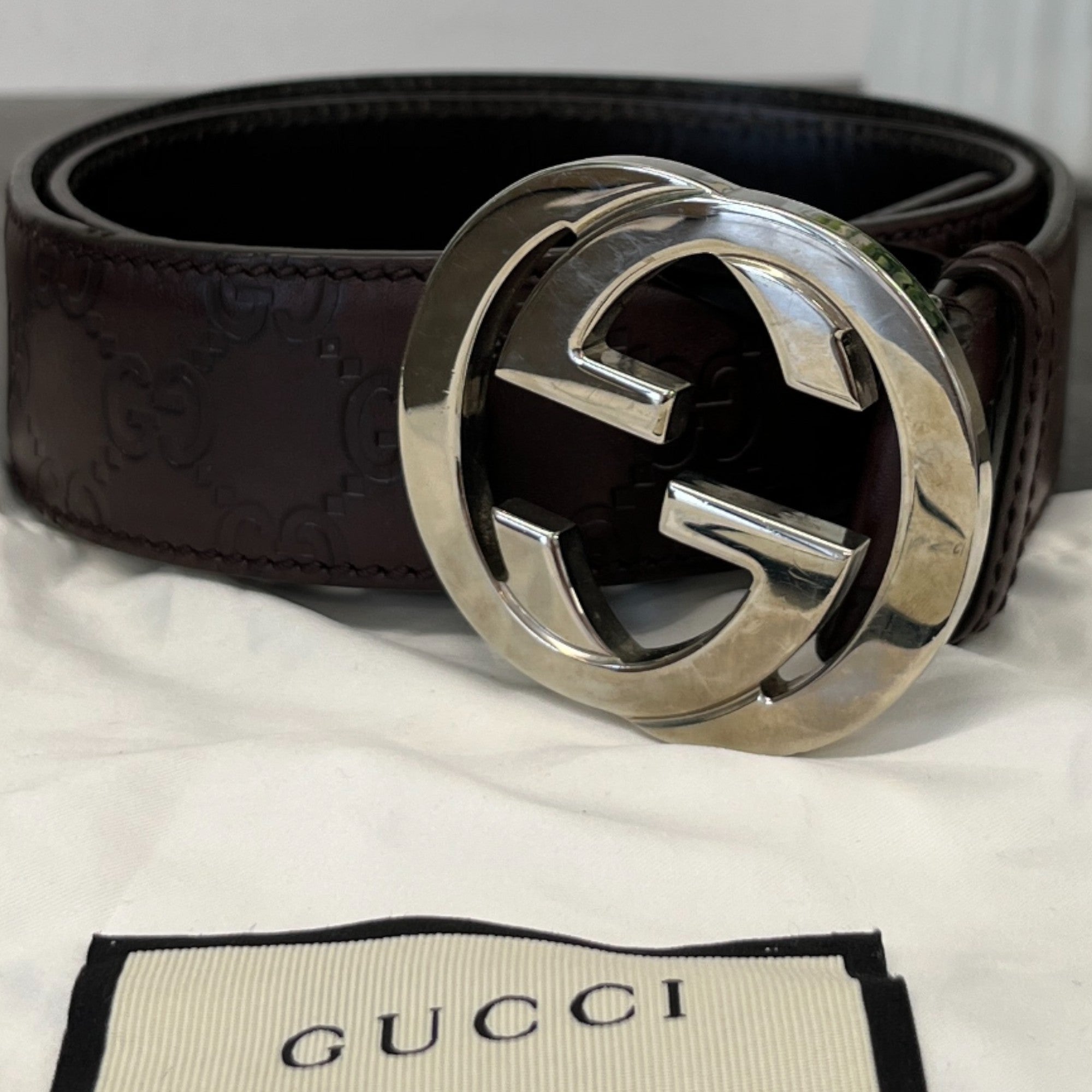 Women's Gg Supreme Belt Brown Size 85CM / UK 10