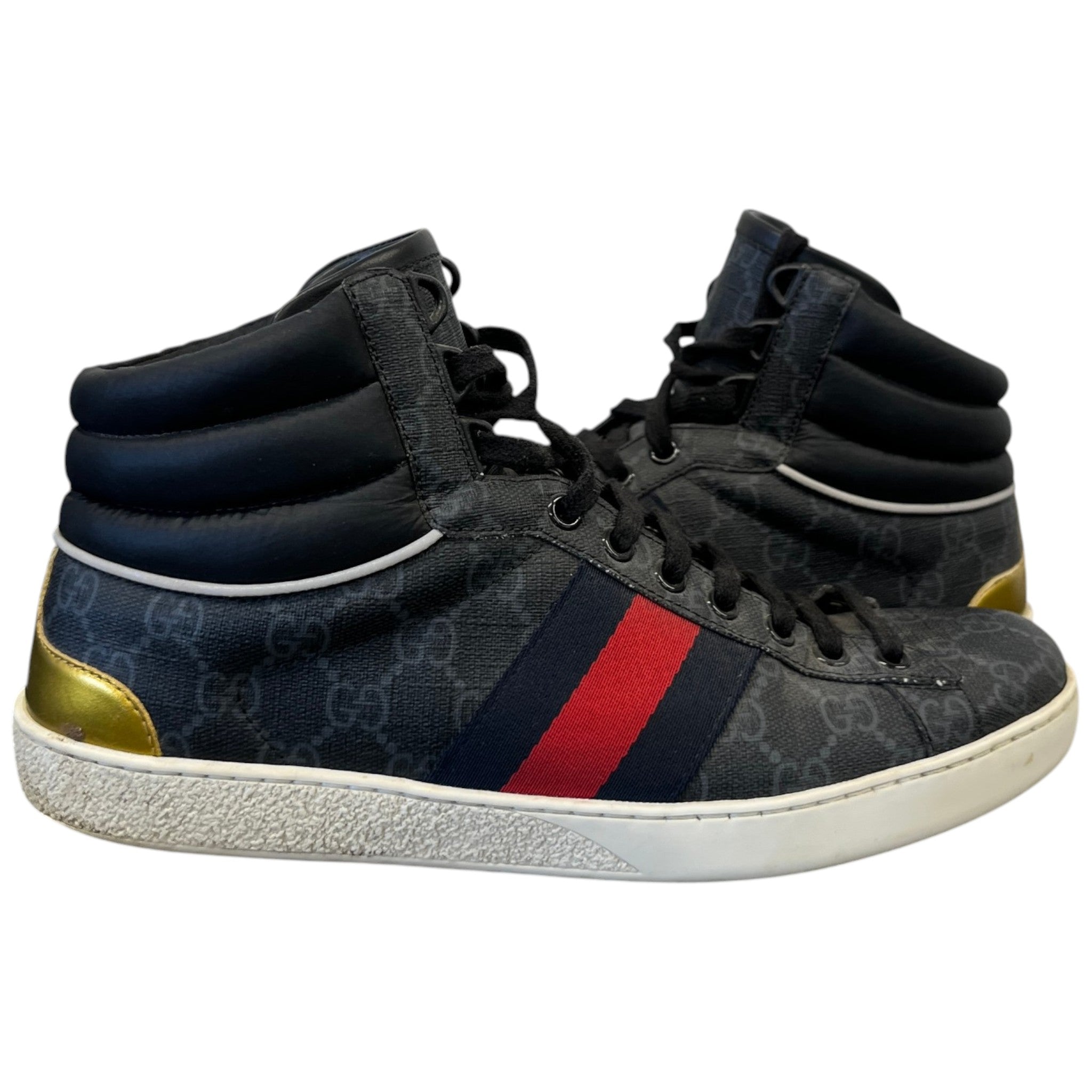 Men's Gg Supreme Ace High Trainers Black Size EU 40 / UK 6