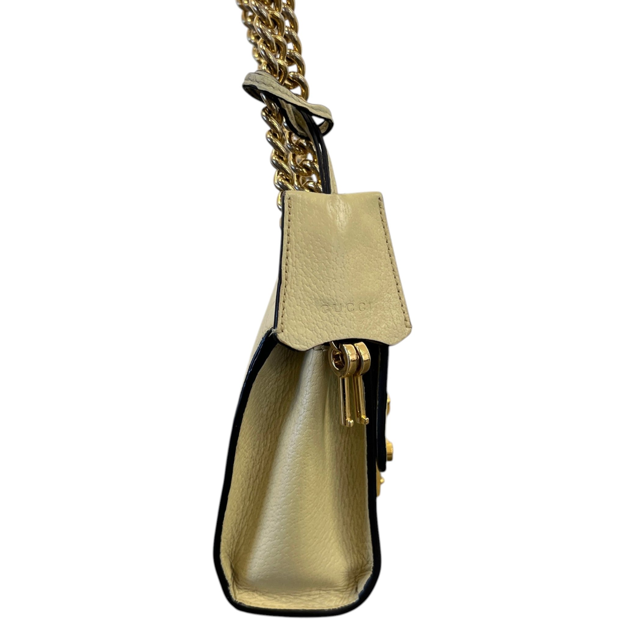 Women's Small Bee Star Padlock Bag Cream