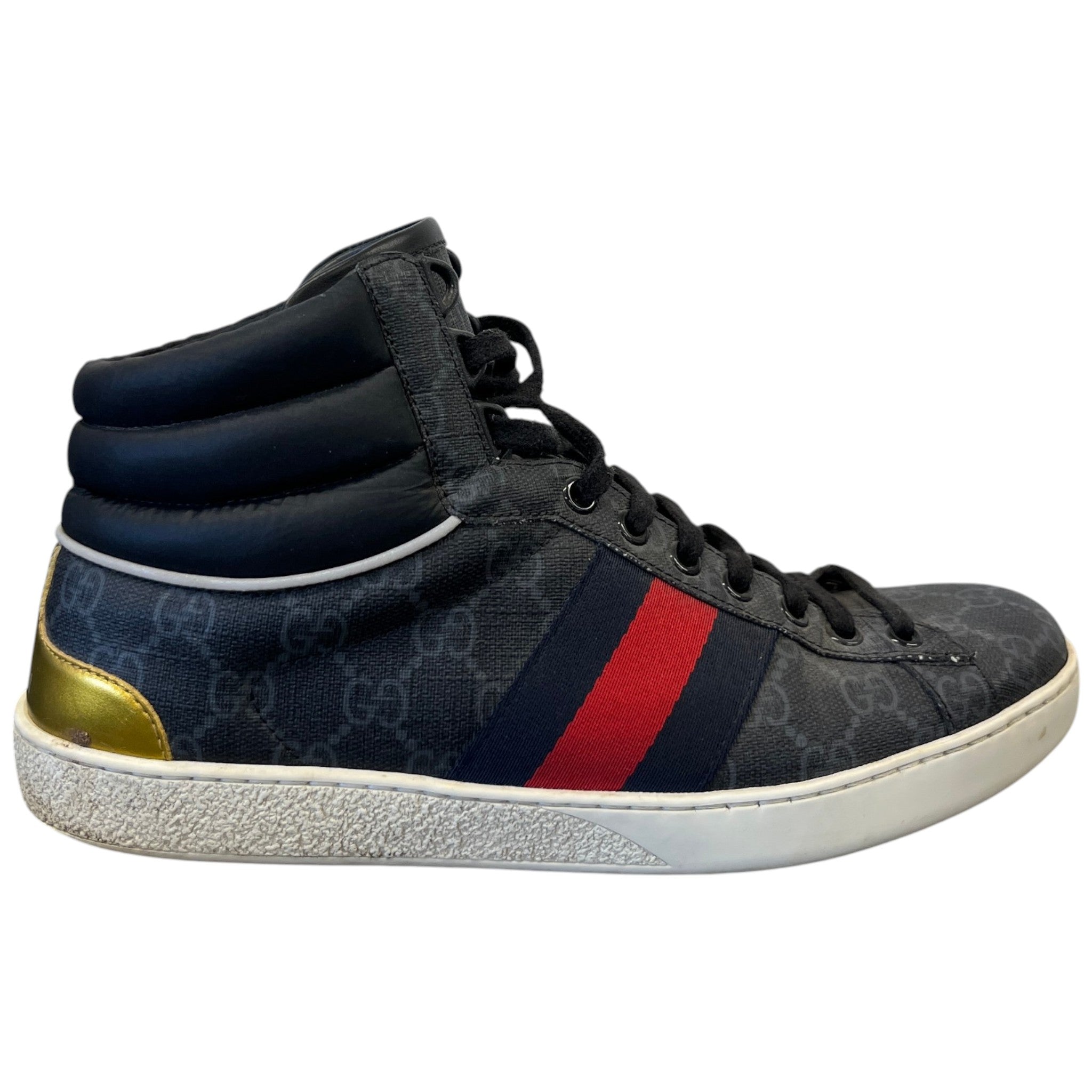 Men's Gg Supreme Ace High Trainers Black Size EU 40 / UK 6