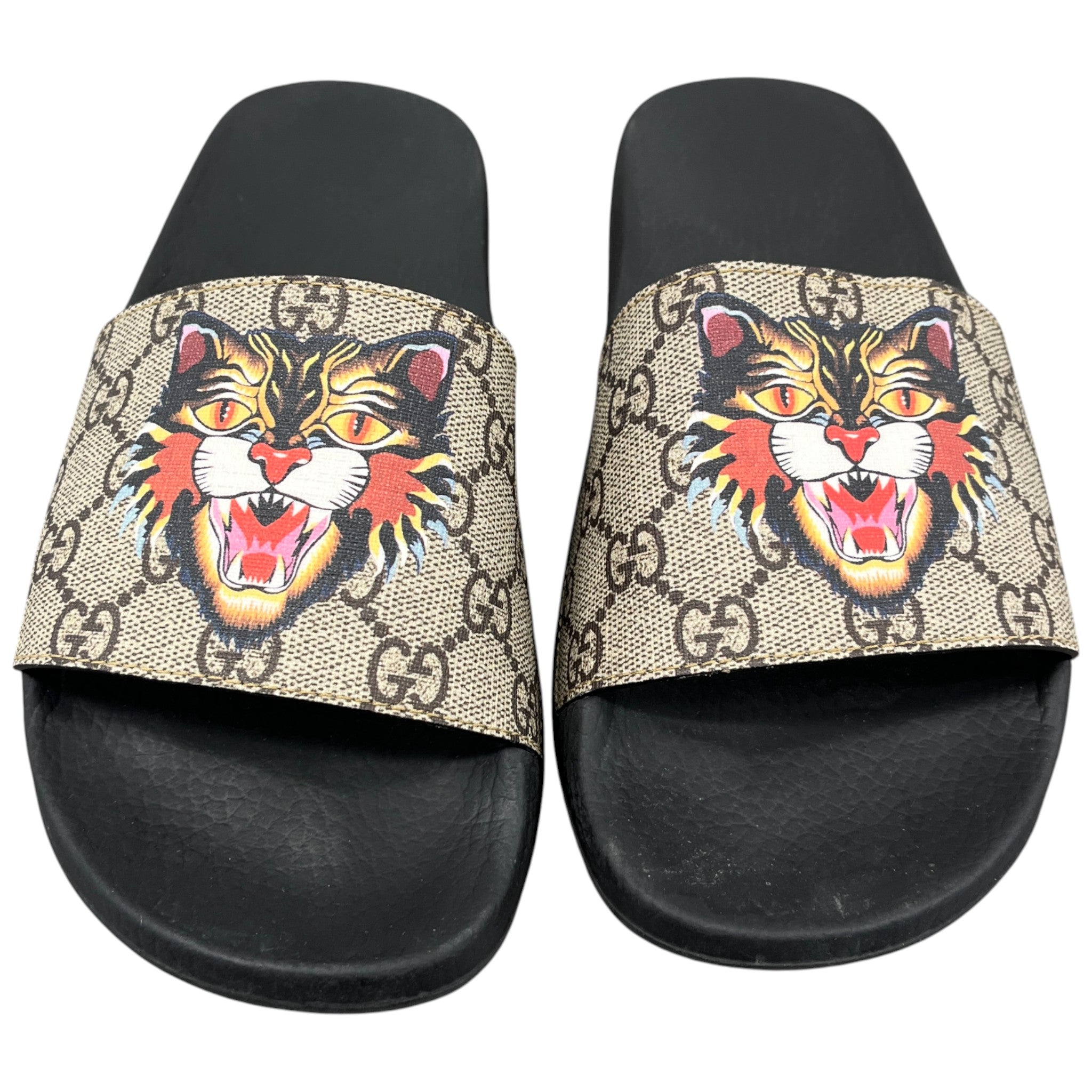 Women's Persuit Angry Cat Slides Black Size EU 38 / UK 5