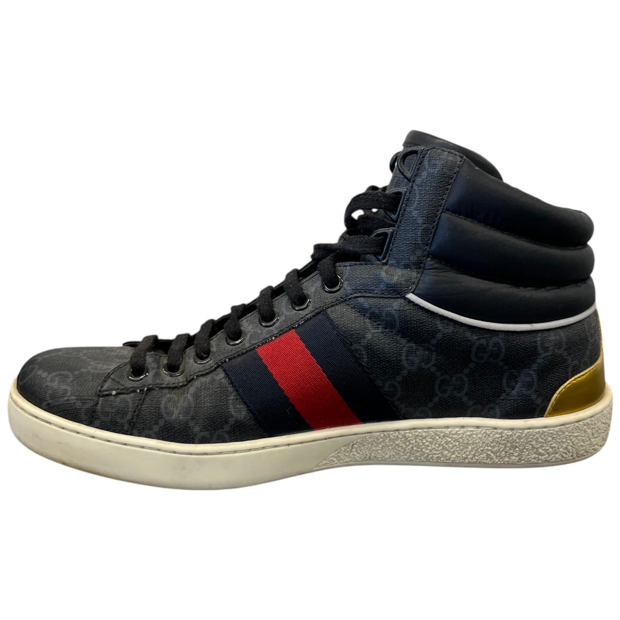 Men's Gg Supreme Ace High Trainers Black Size EU 40 / UK 6