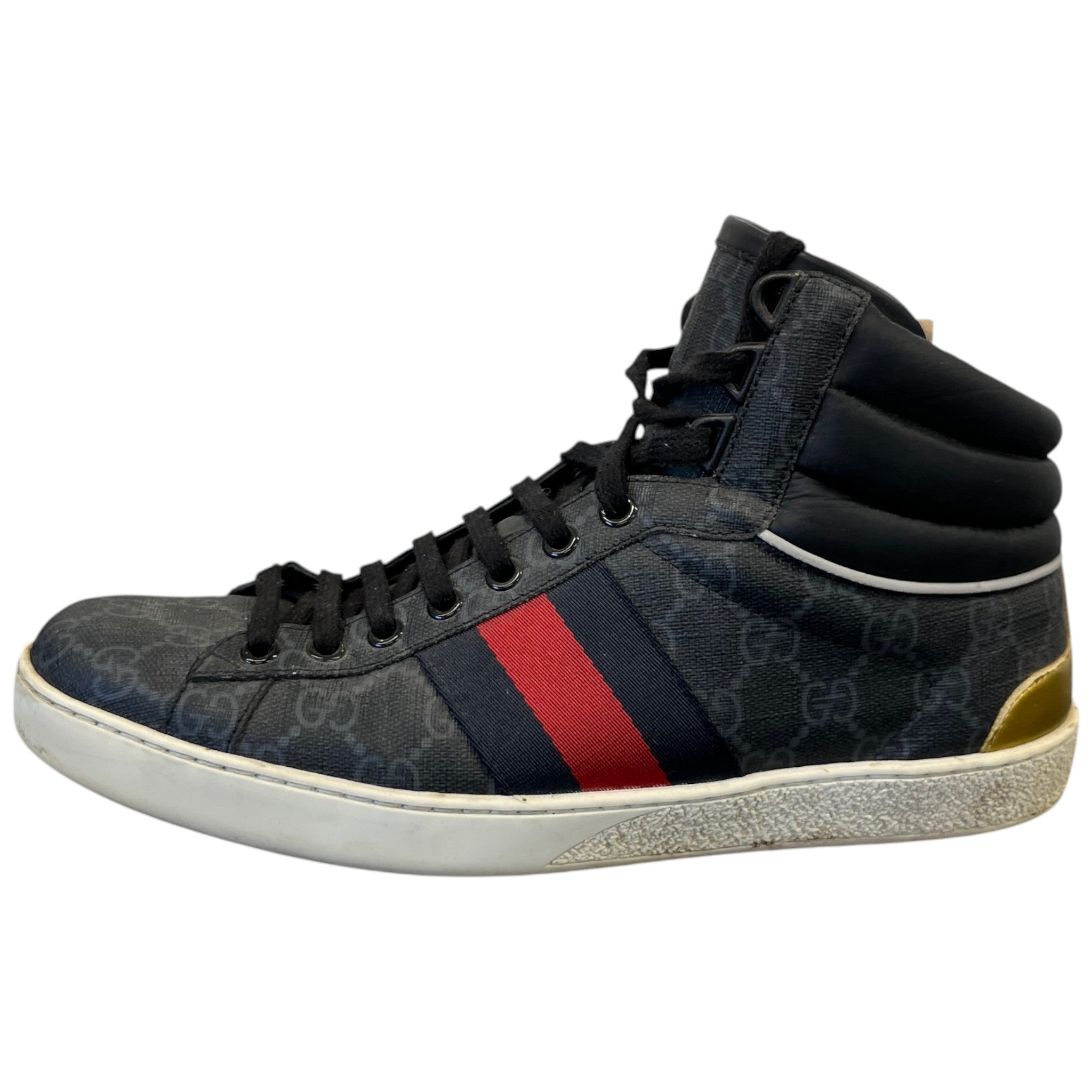 Men's Gg Supreme Ace High Trainers Black Size EU 40 / UK 6