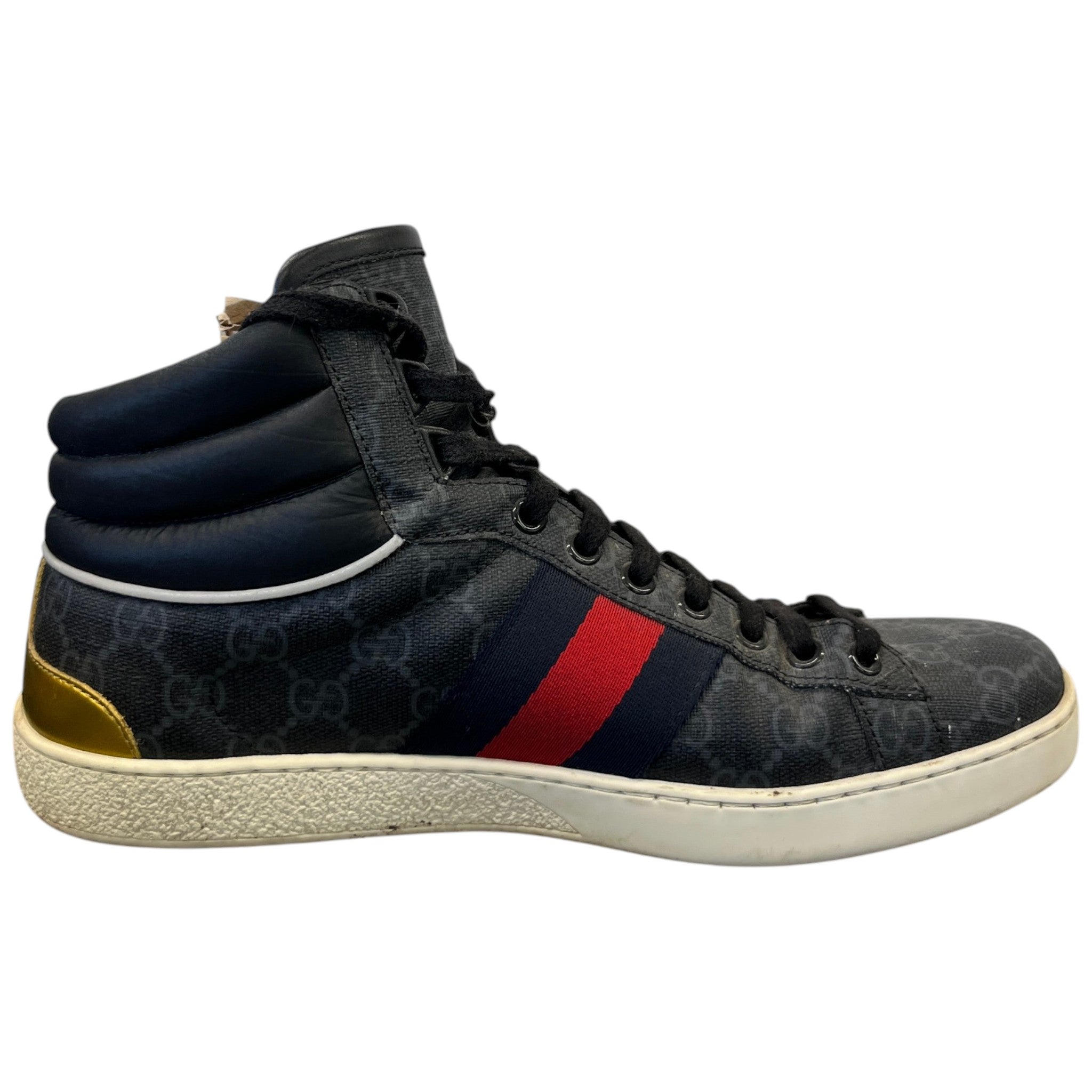 Men's Gg Supreme Ace High Trainers Black Size EU 40 / UK 6