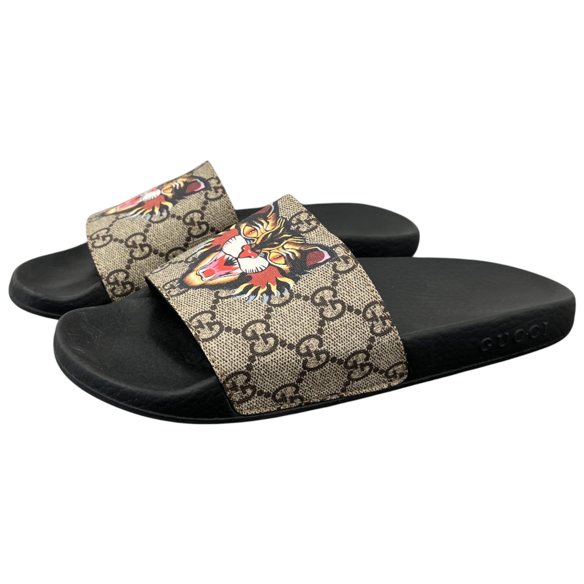 Women's Persuit Angry Cat Slides Black Size EU 38 / UK 5