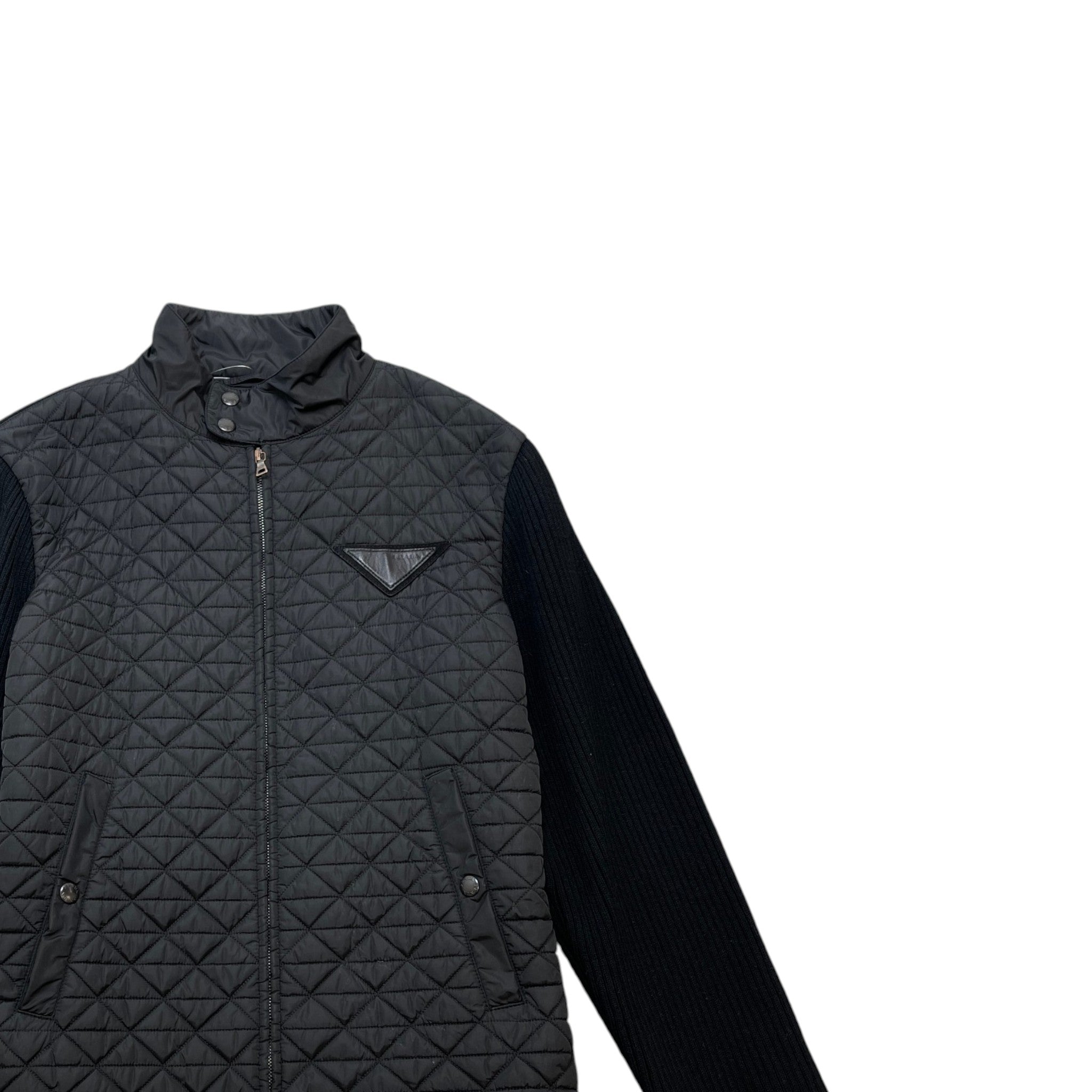 Men's Triangle Logo Jacket Black Size IT 50 / L