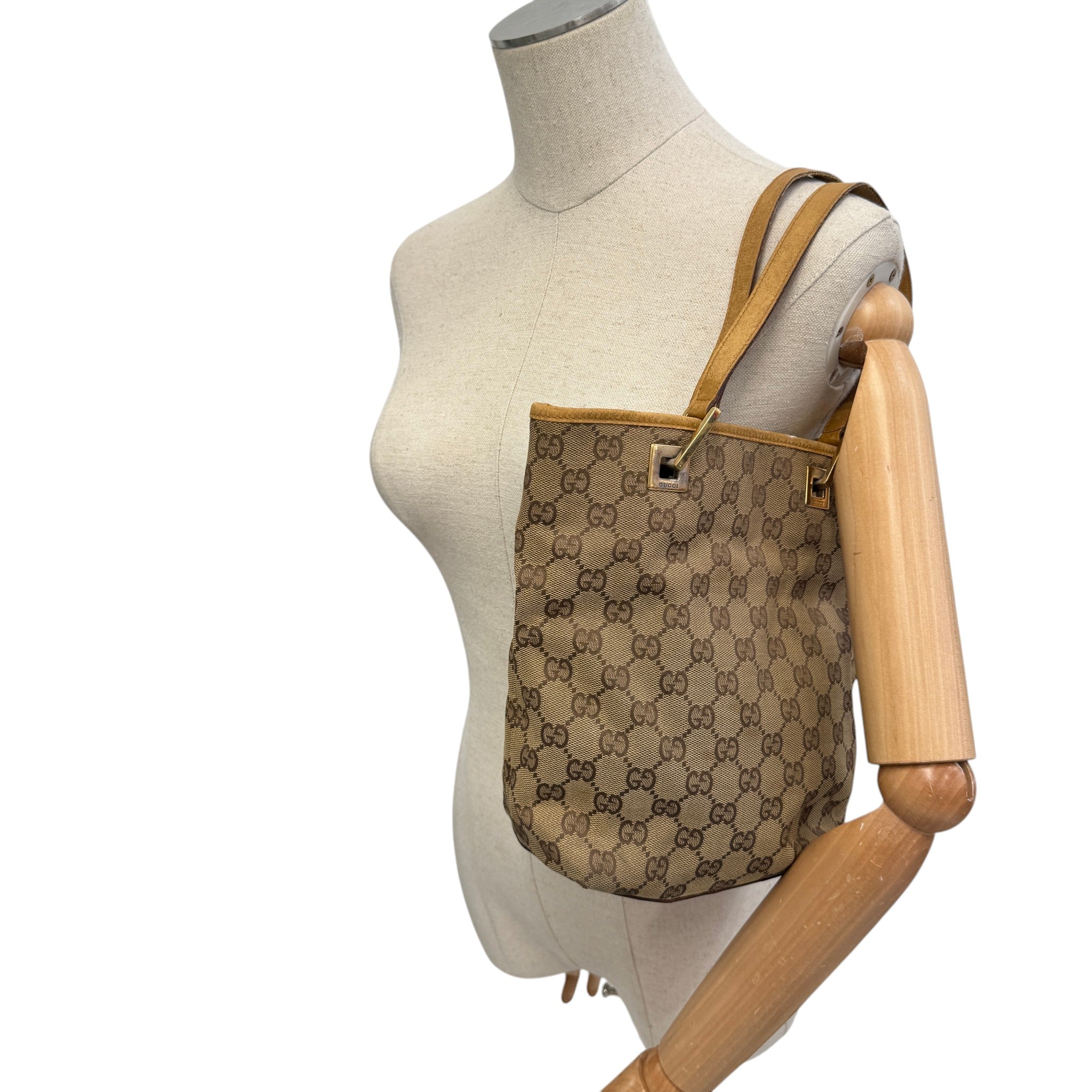 Women's Small Gg Supreme Tote Bag Beige