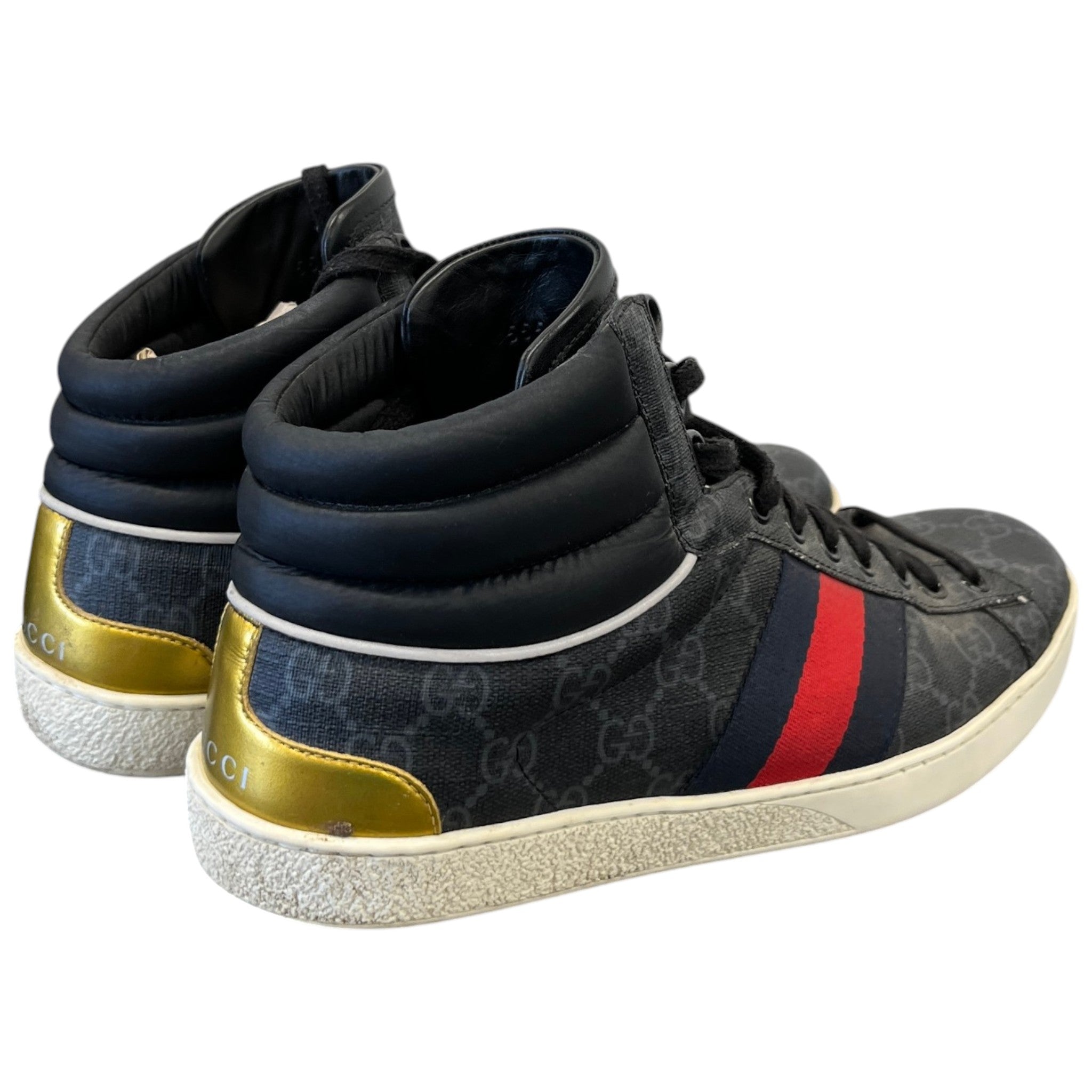 Men's Gg Supreme Ace High Trainers Black Size EU 40 / UK 6