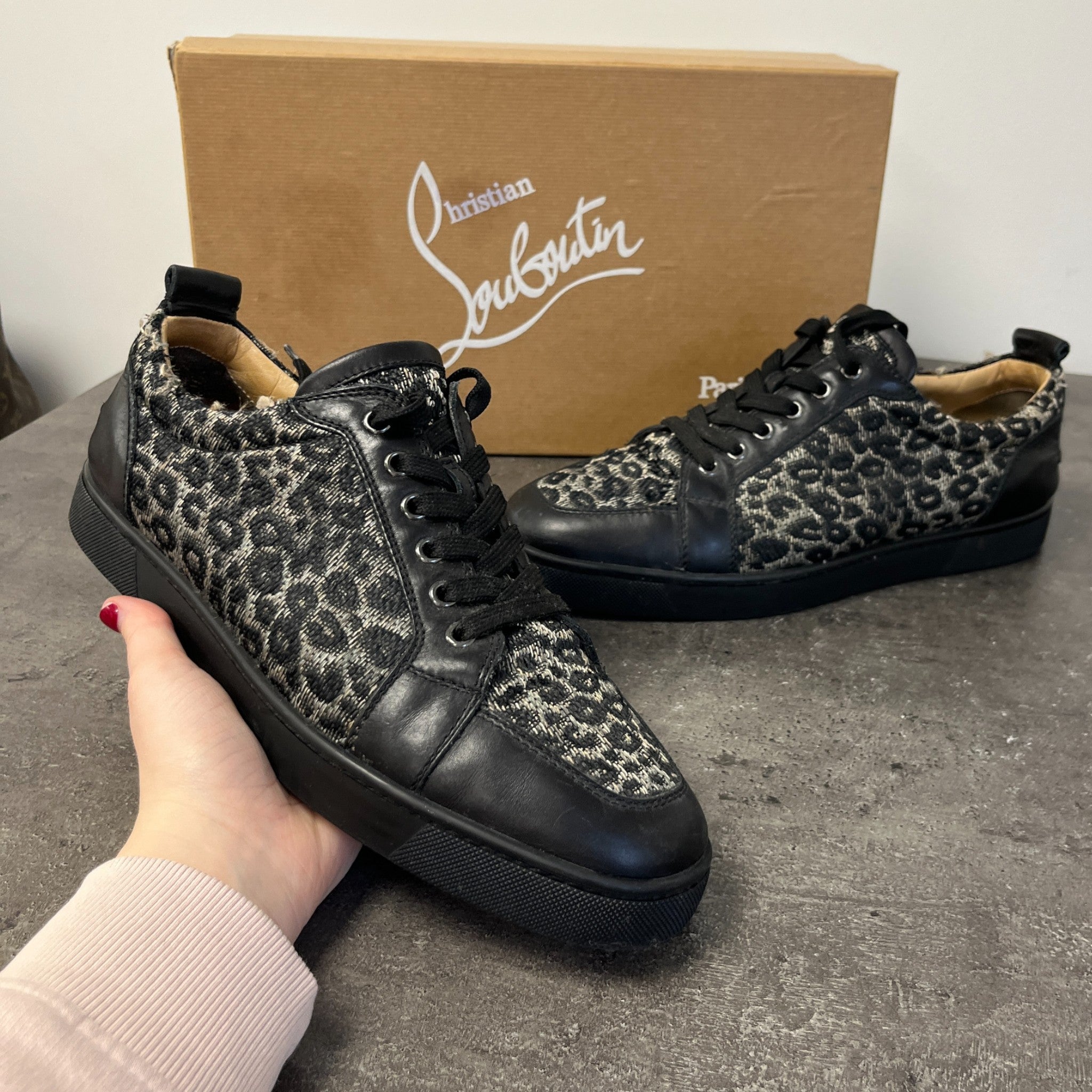 Men's Louis Junior Orlato Low Trainers Black Size EU 43 / UK 9