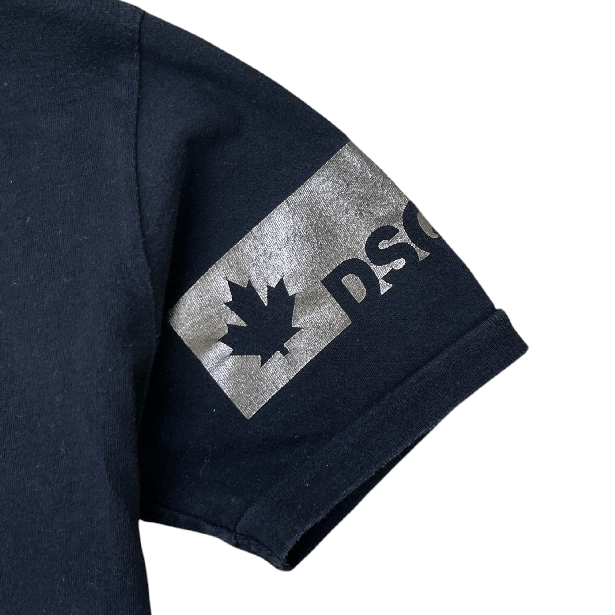 Men's Logo Print Polo Shirt Black Size S