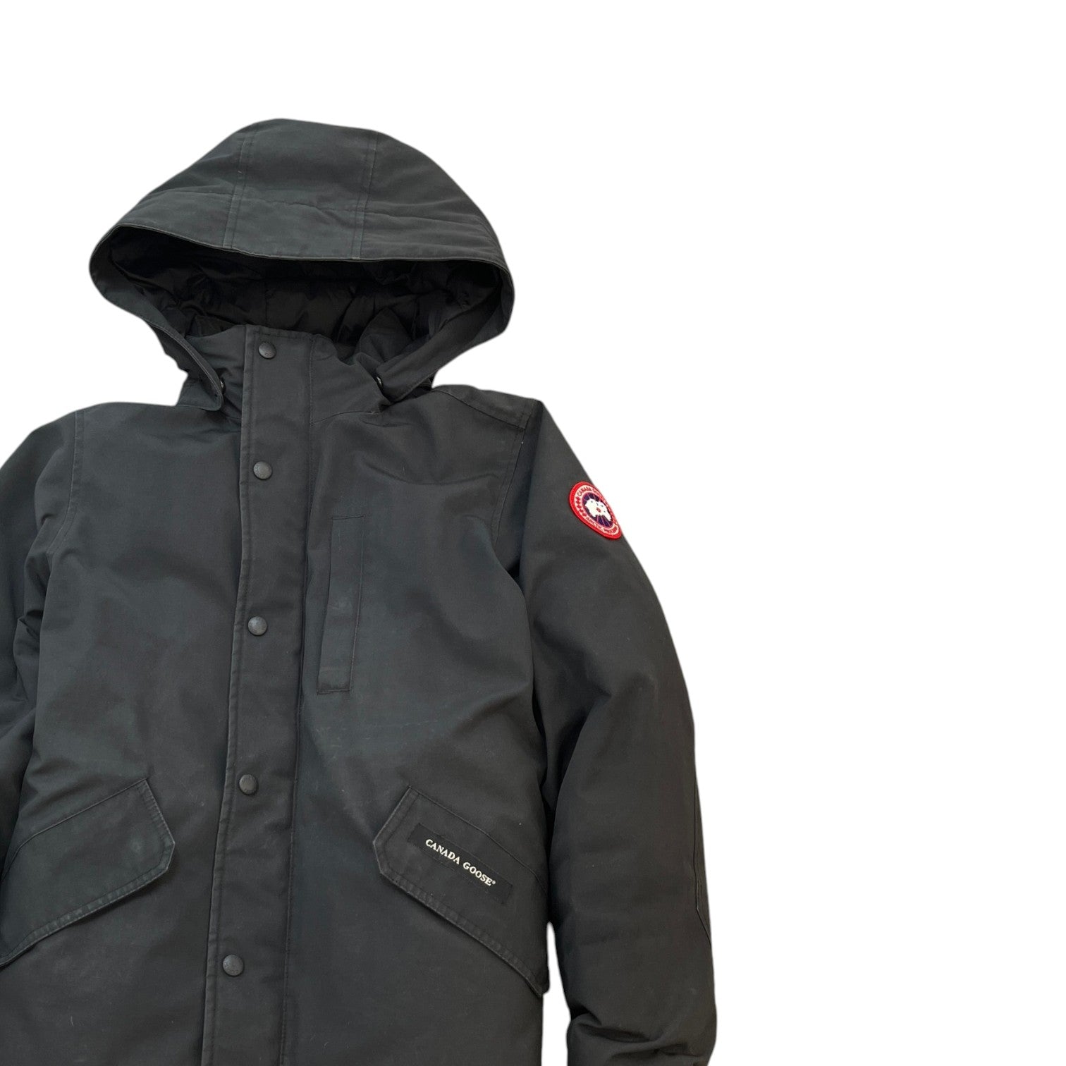 Men's Youth Logan Parka Down Jacket Black Size L