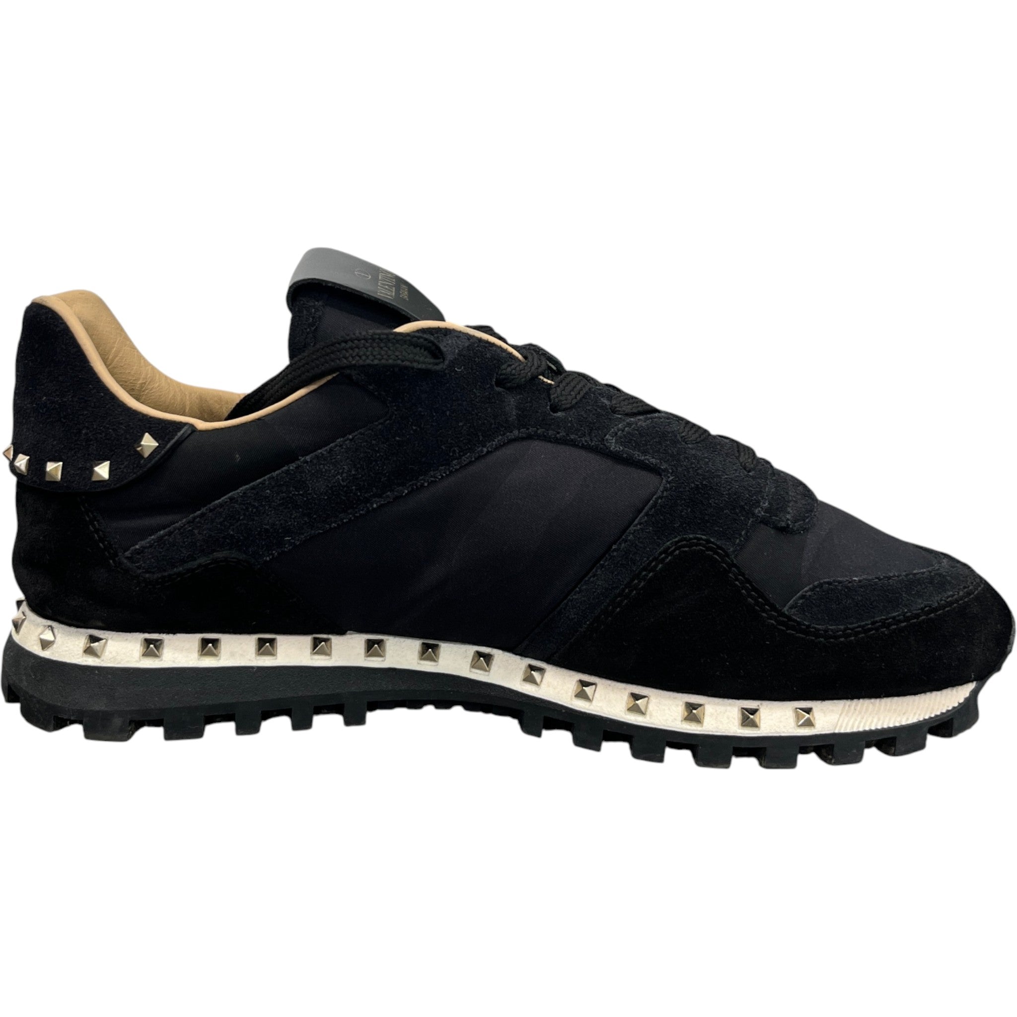 Men's Rockstud Camouflage Low Trainers Black Size EU 41 / UK 7