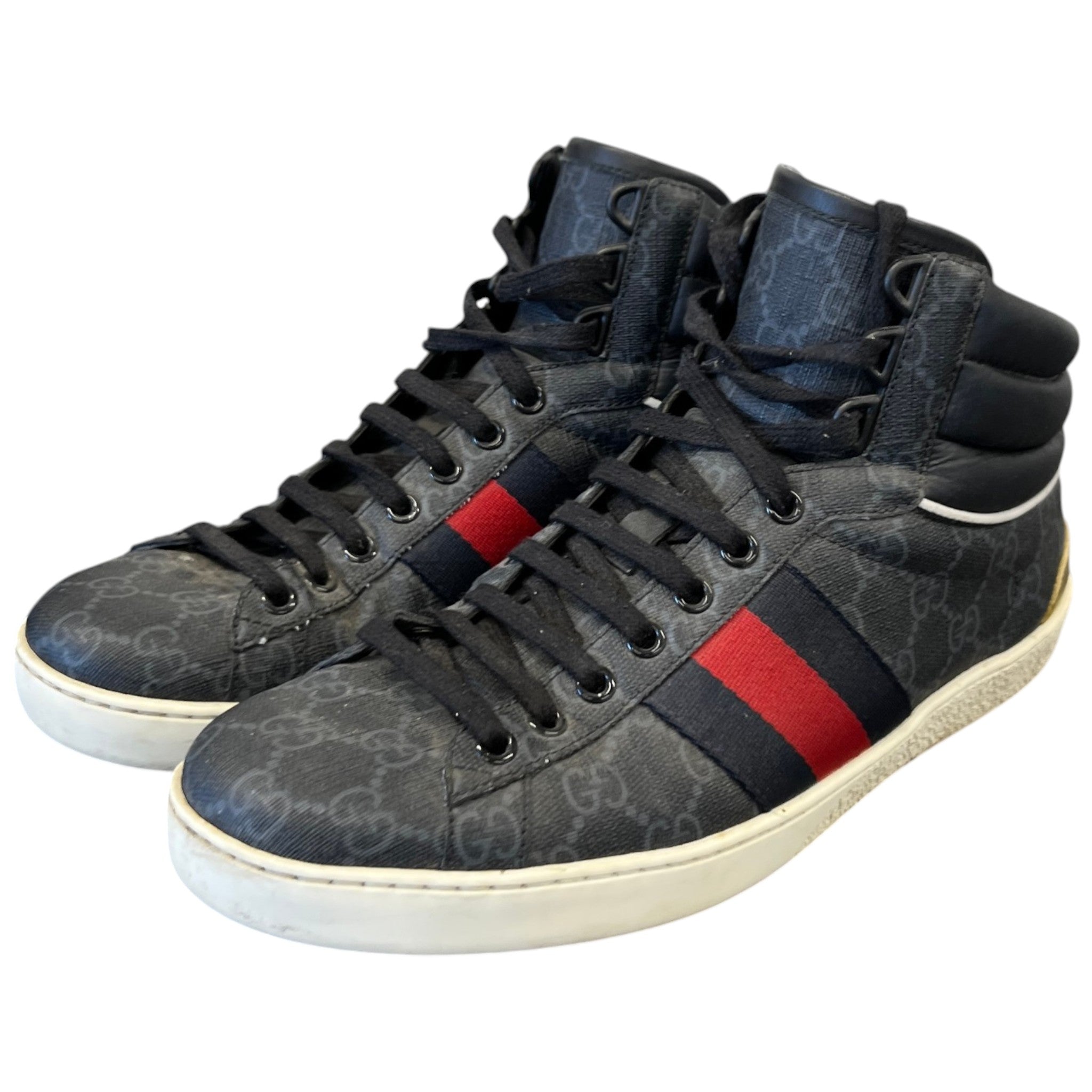 Men's Gg Supreme Ace High Trainers Black Size EU 40 / UK 6