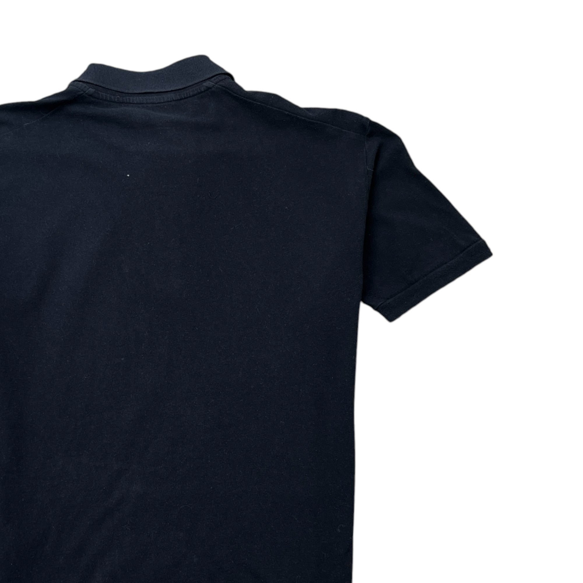 Men's Logo Print Polo Shirt Black Size S