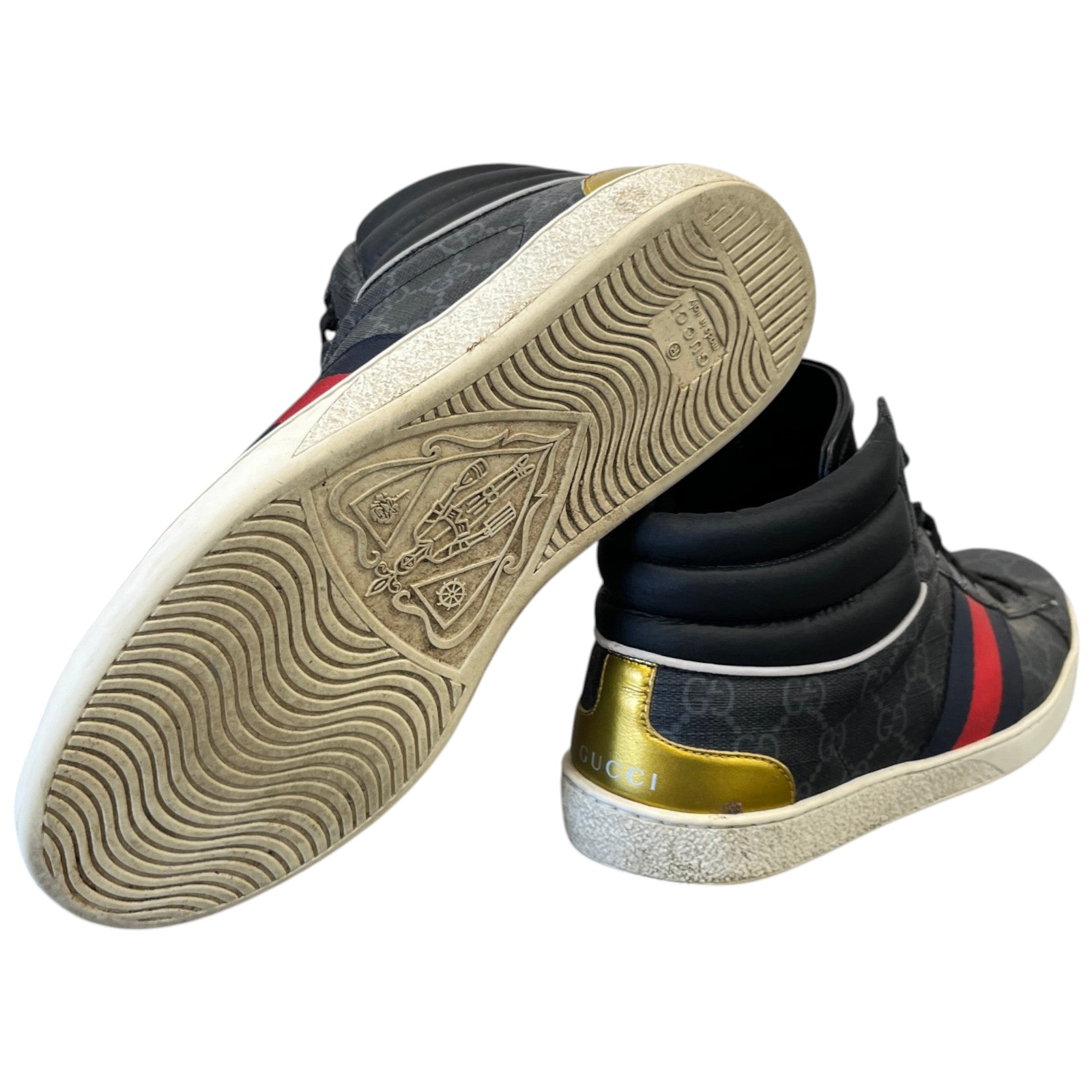 Men's Gg Supreme Ace High Trainers Black Size EU 40 / UK 6