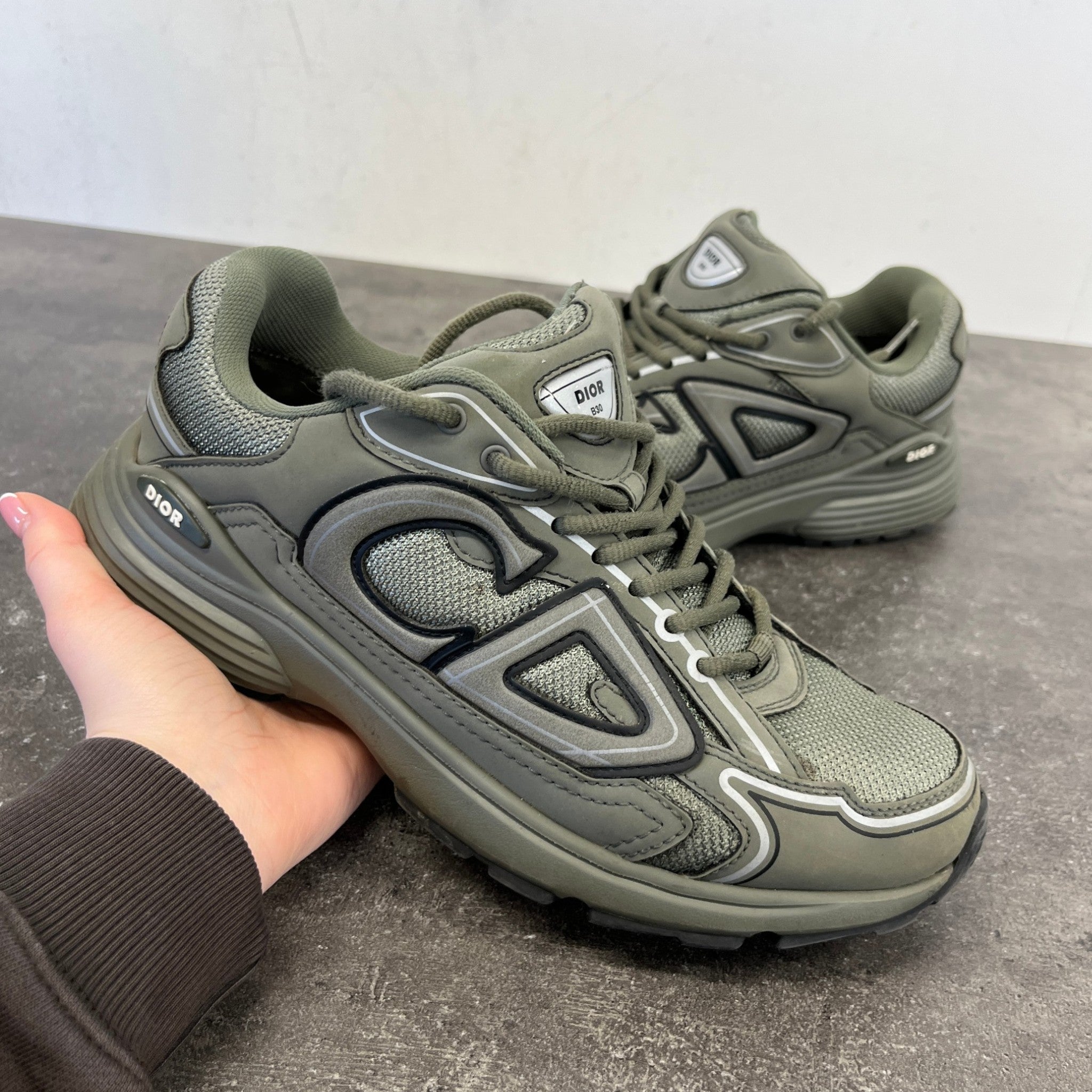 Men's B30 Low Trainers Khaki Size EU 40 / UK 6