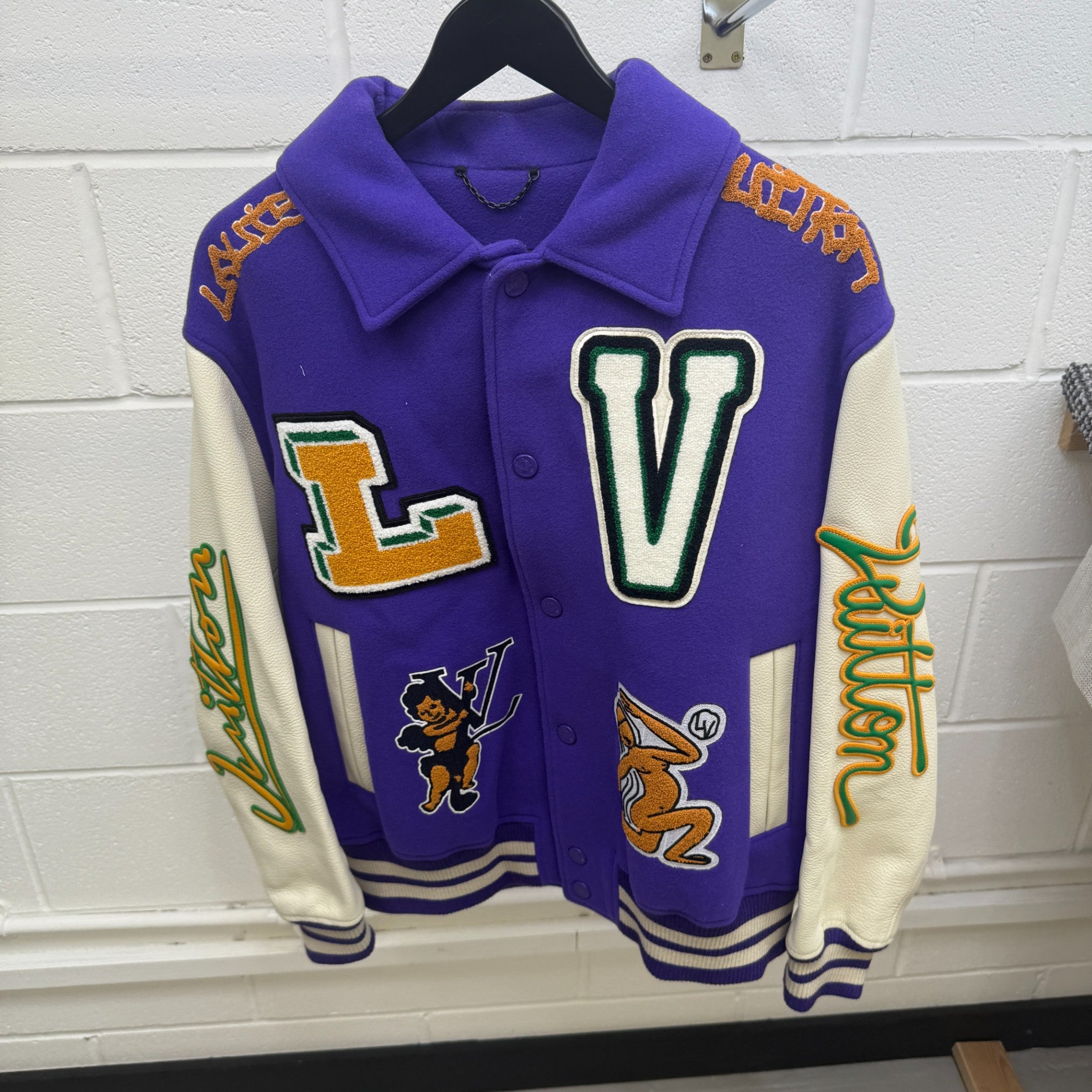 Men's X Virgil Abloh Varsity Jacket Purple Size IT 52 / XL